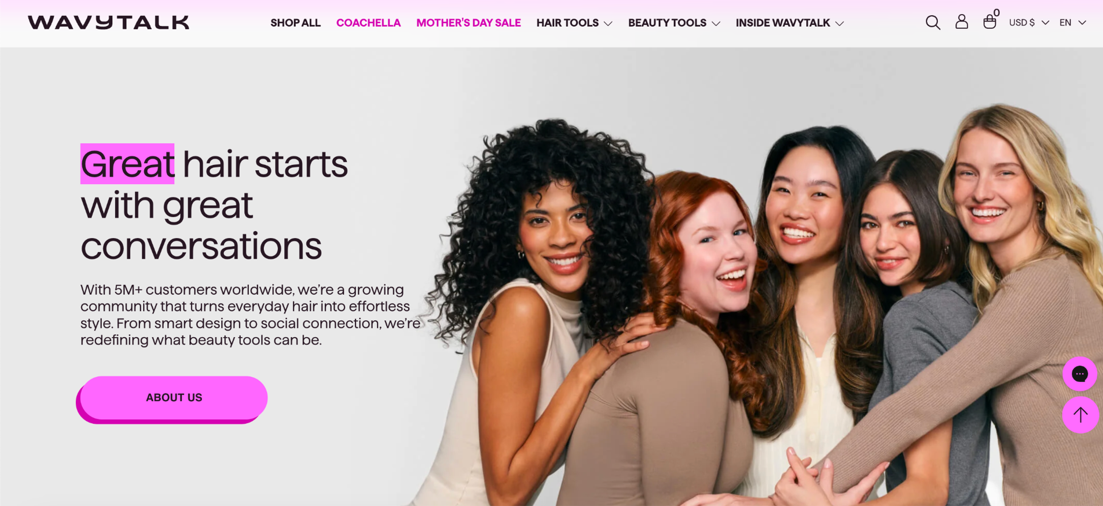 "Great hair starts with great conversations"