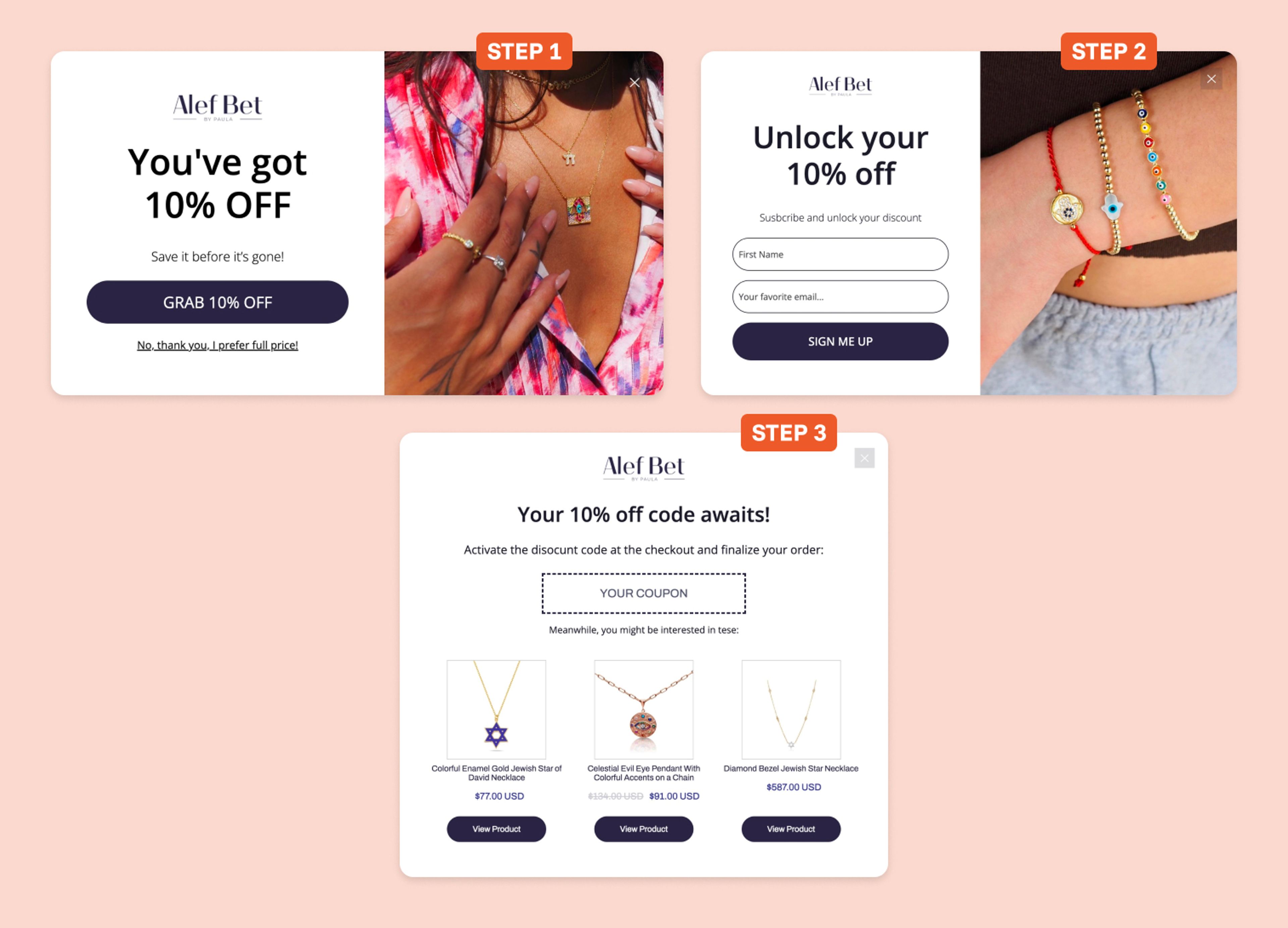 Alef Bet popup