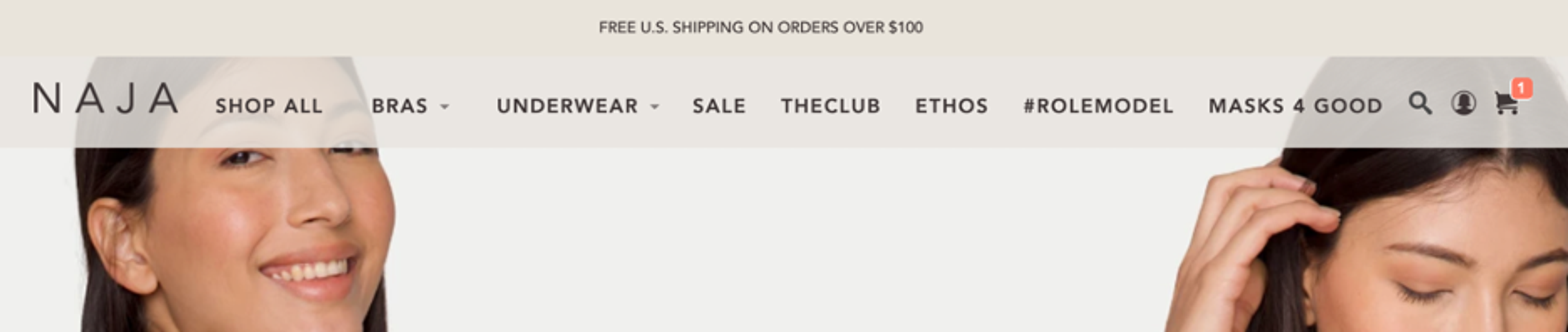 Naja free shipping offer