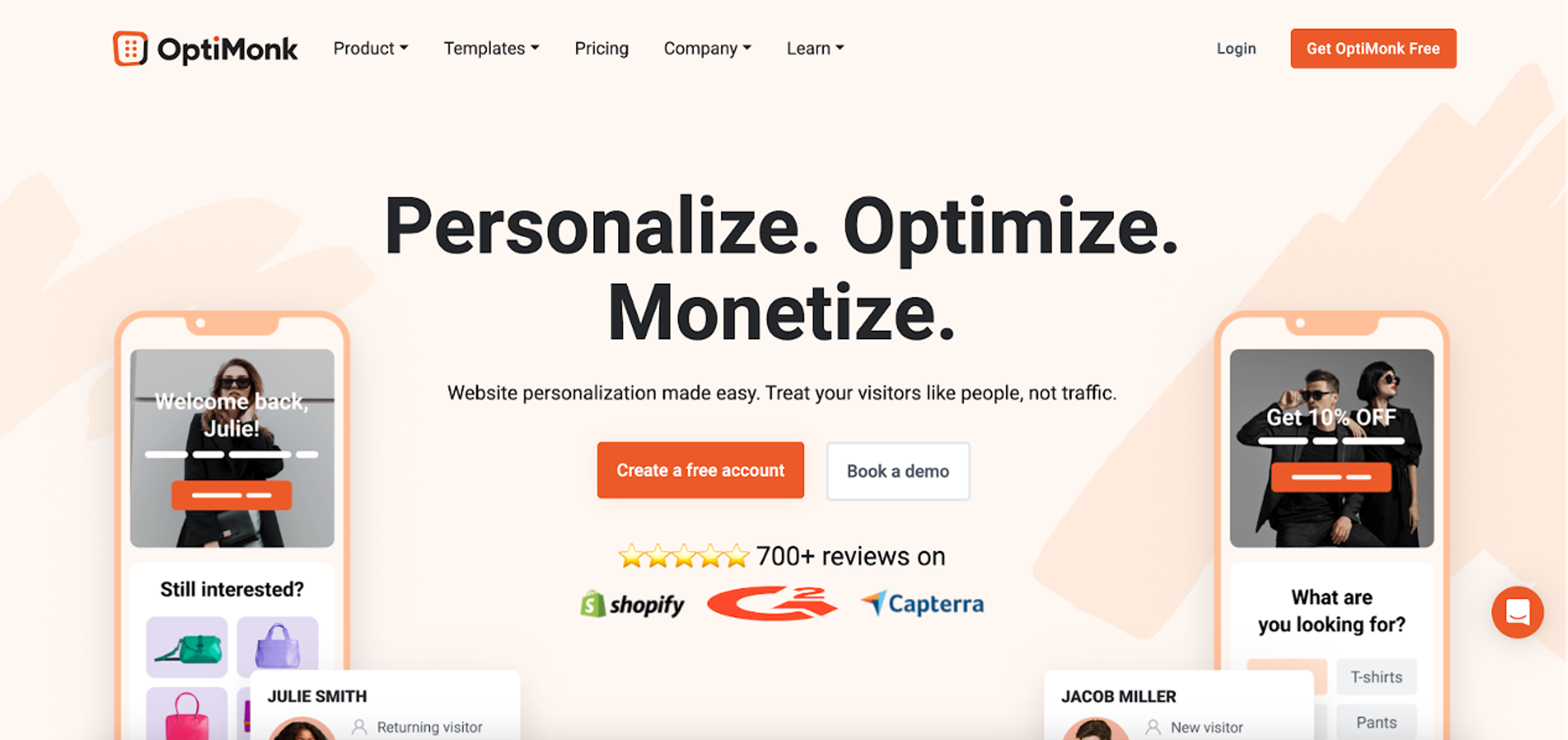 Collecting email addresses with OptiMonk popups
