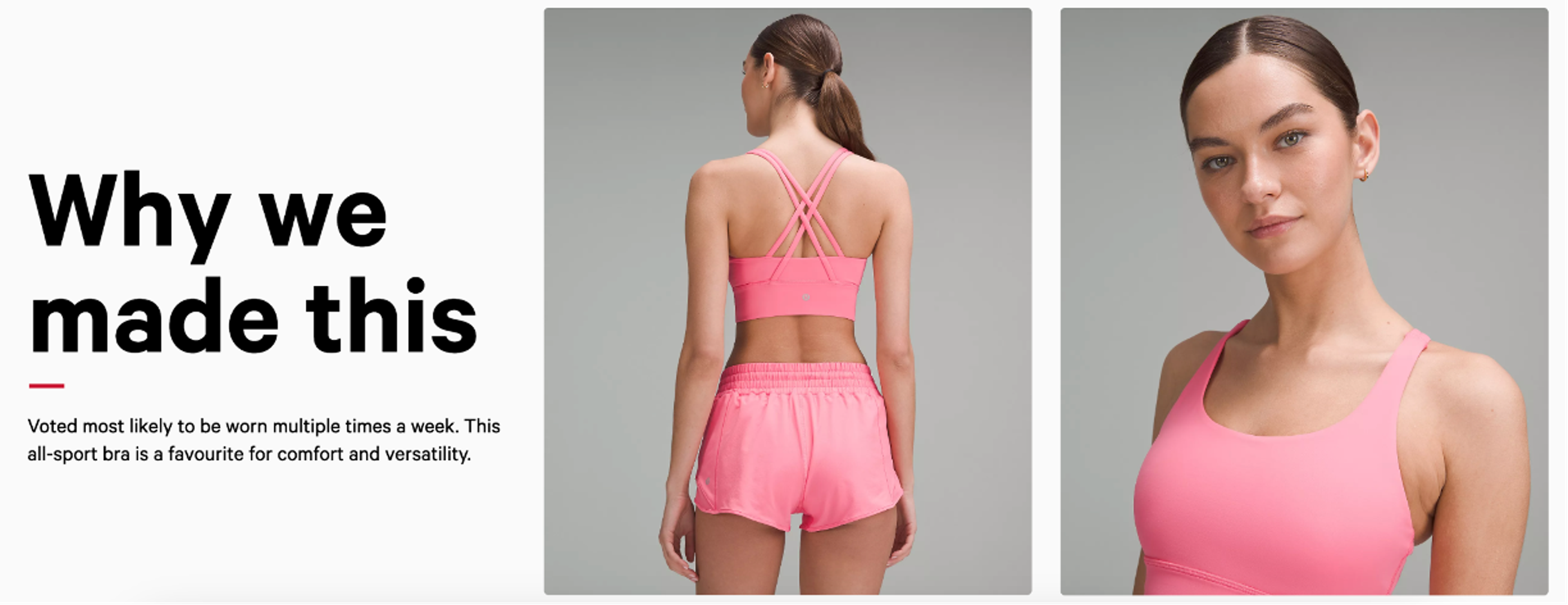Lululemon product page