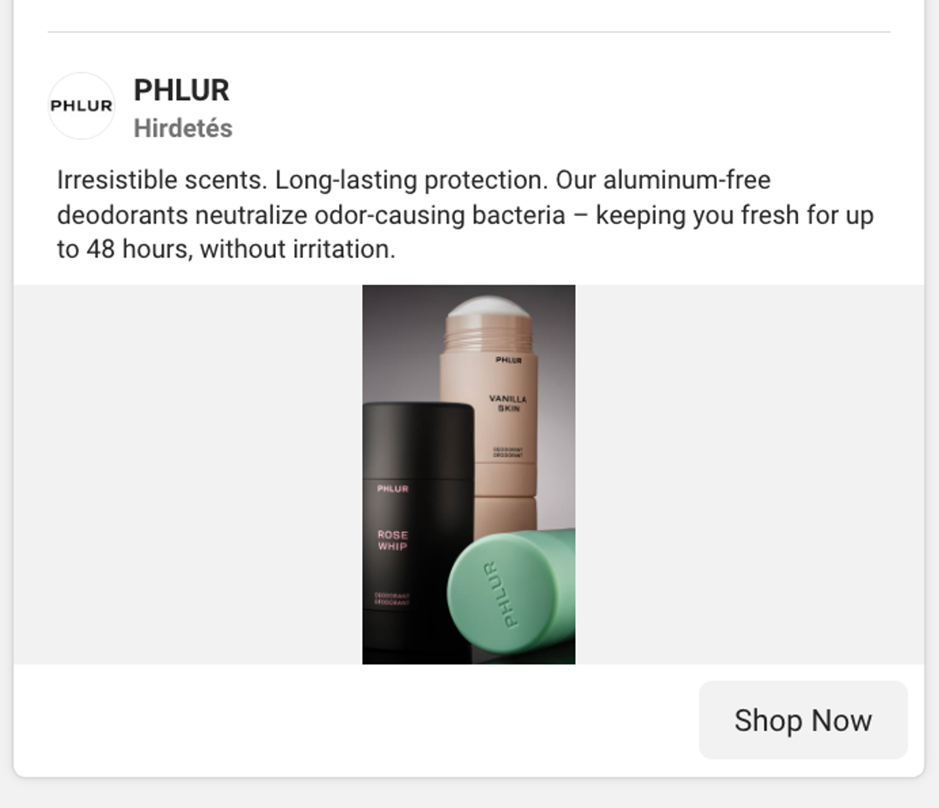 Phlur paid advertisement