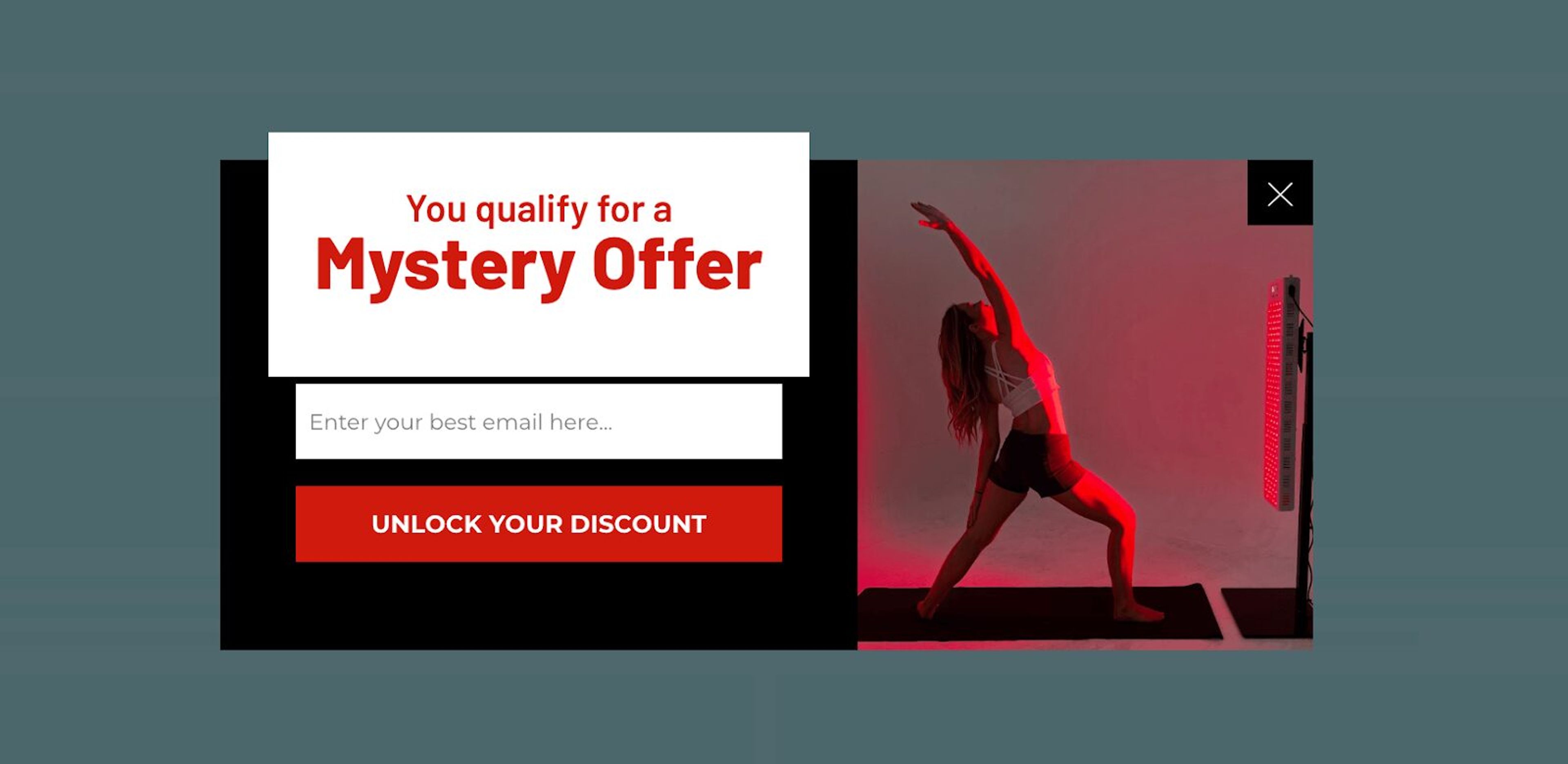 Myster discounts are extremly effective to awake in visitors a bit of mystery.
