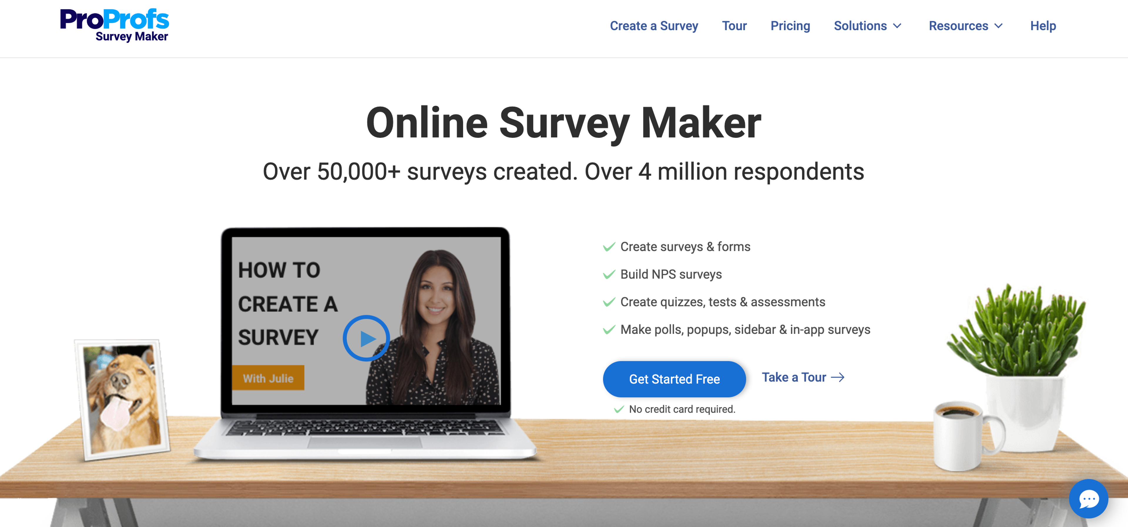 ProProfs Survey Maker website feedback tool