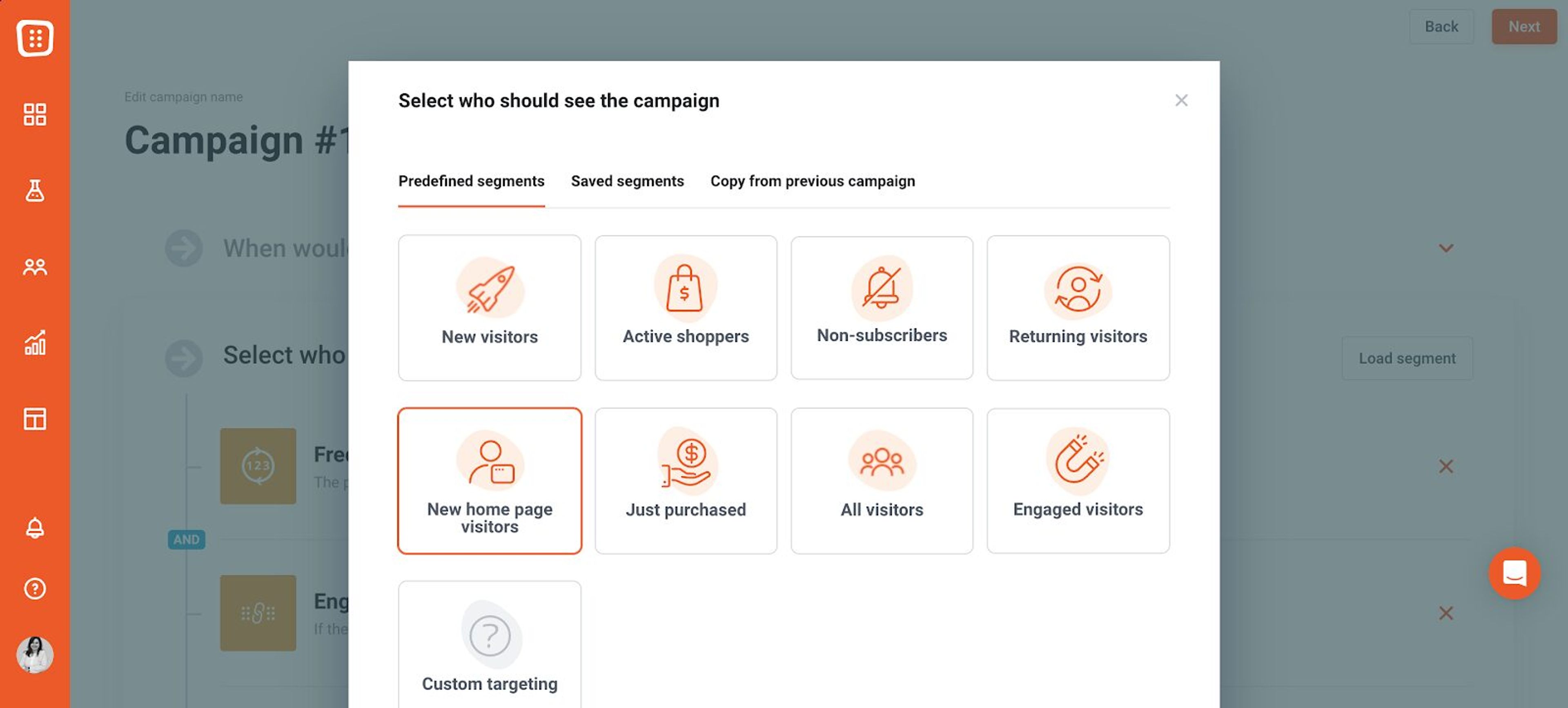 Set up the right targeting and triggering for you welcome pop ups.