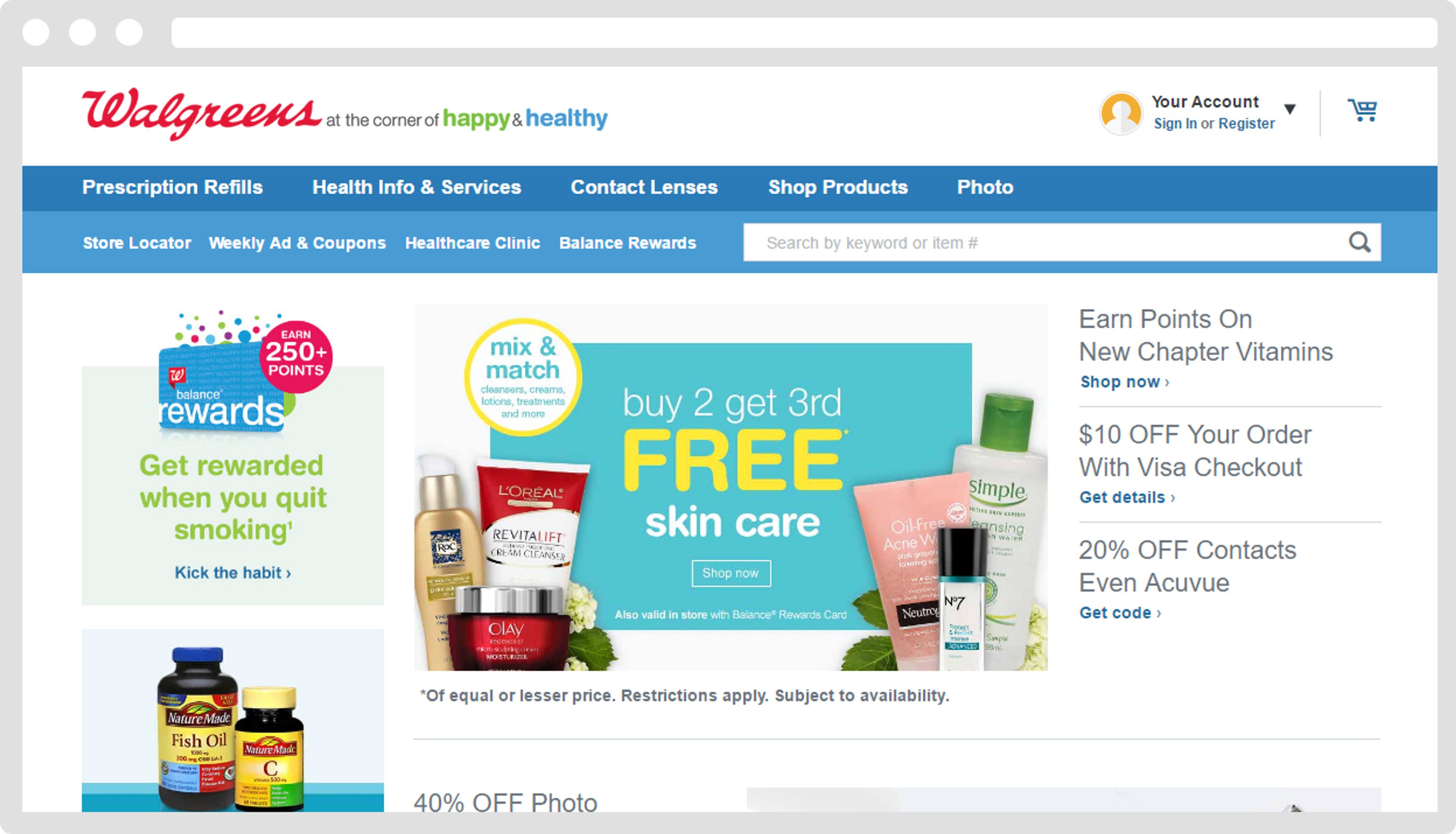 Walgreens sales incentives programs