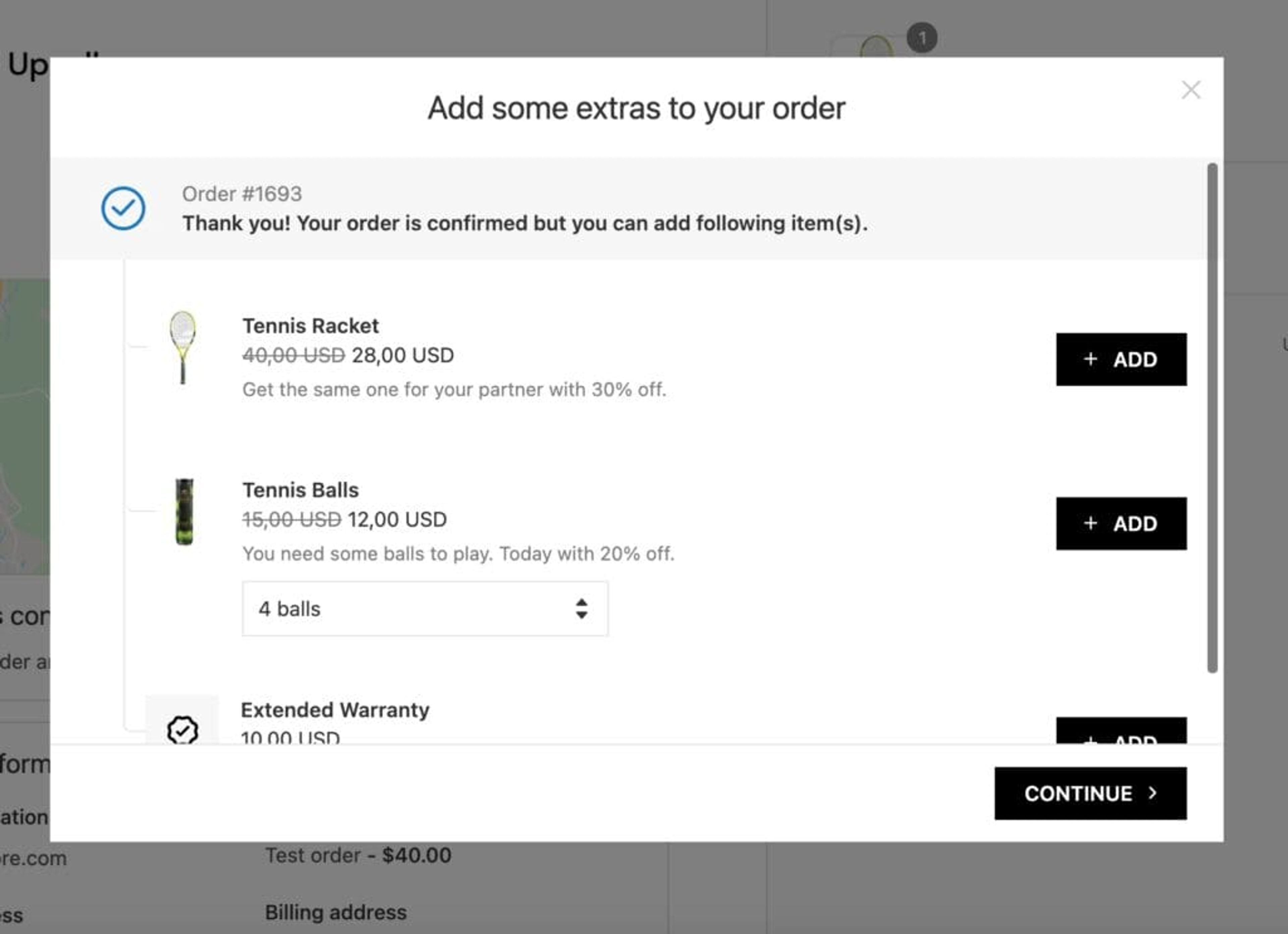 Last Upsell’s post-purchase upsell app