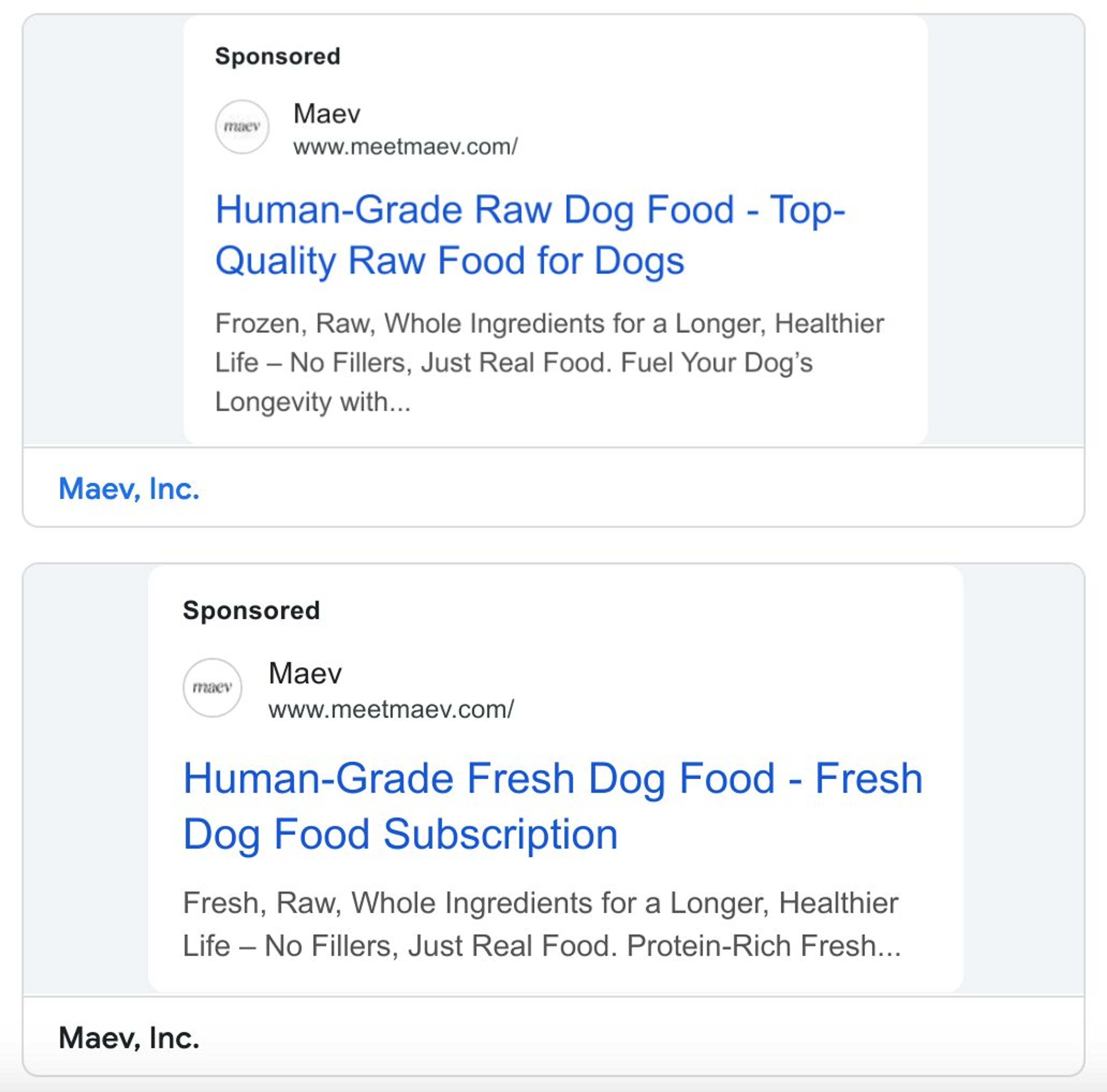 Google ads by Maev