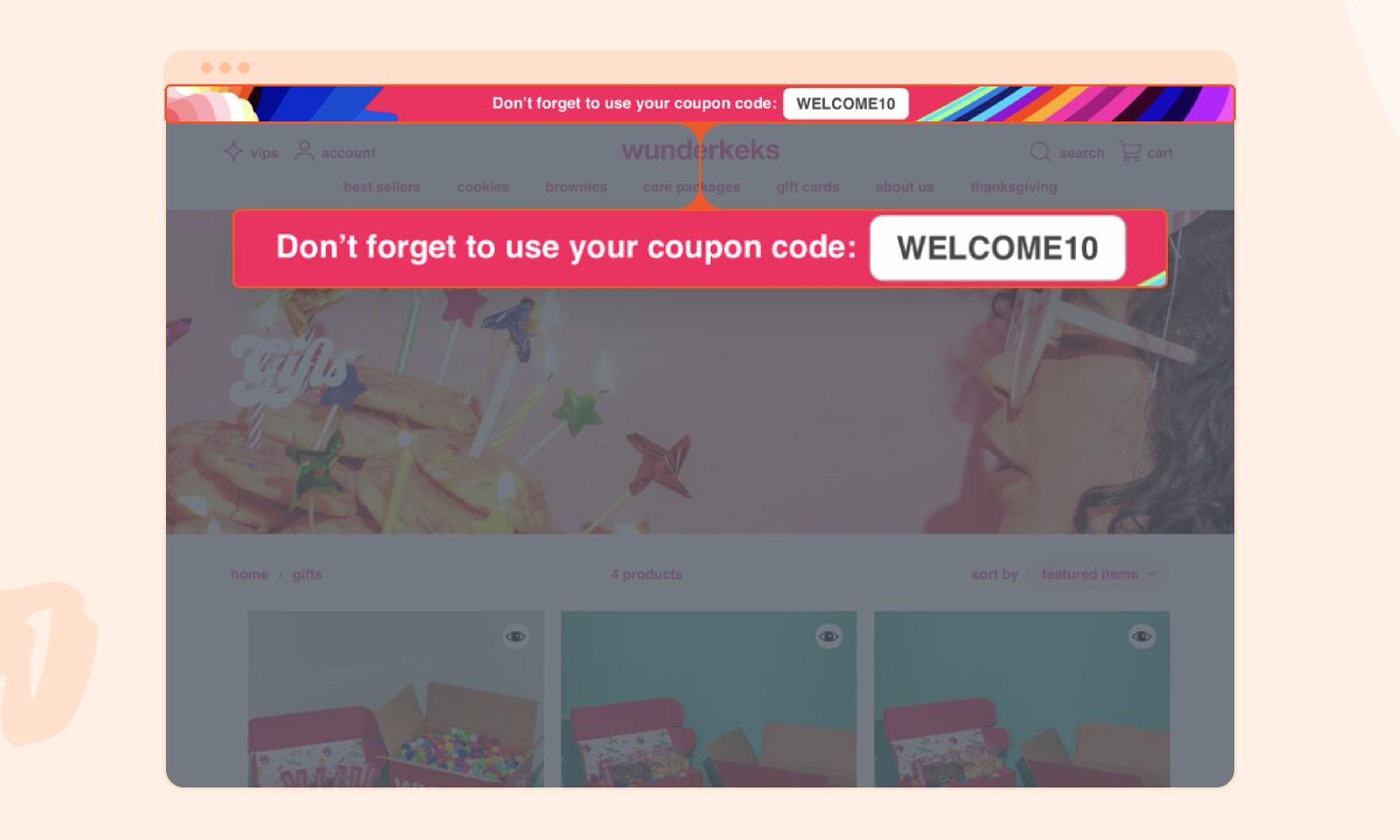 Remind users of their coupons