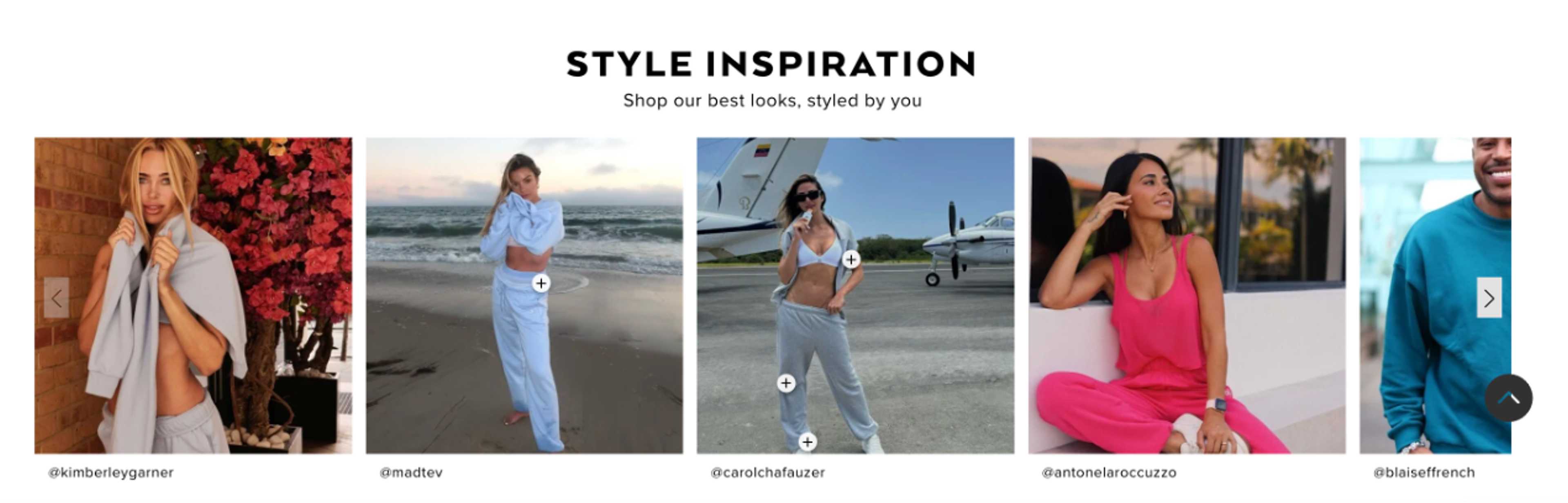 Alo Yoga user generated content example
