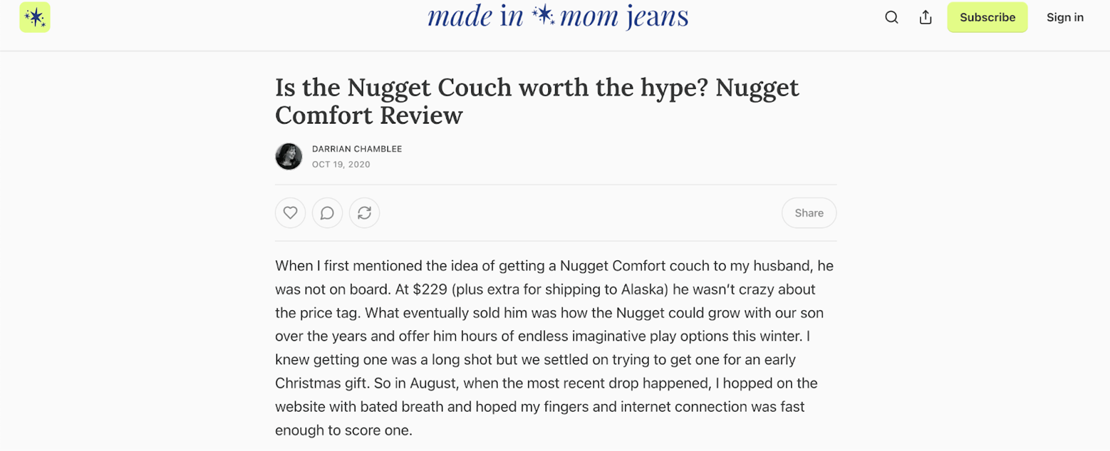 Illustration for: Nugget Comfort Marketing Strategy: How They Grew Without Ads or Discounts