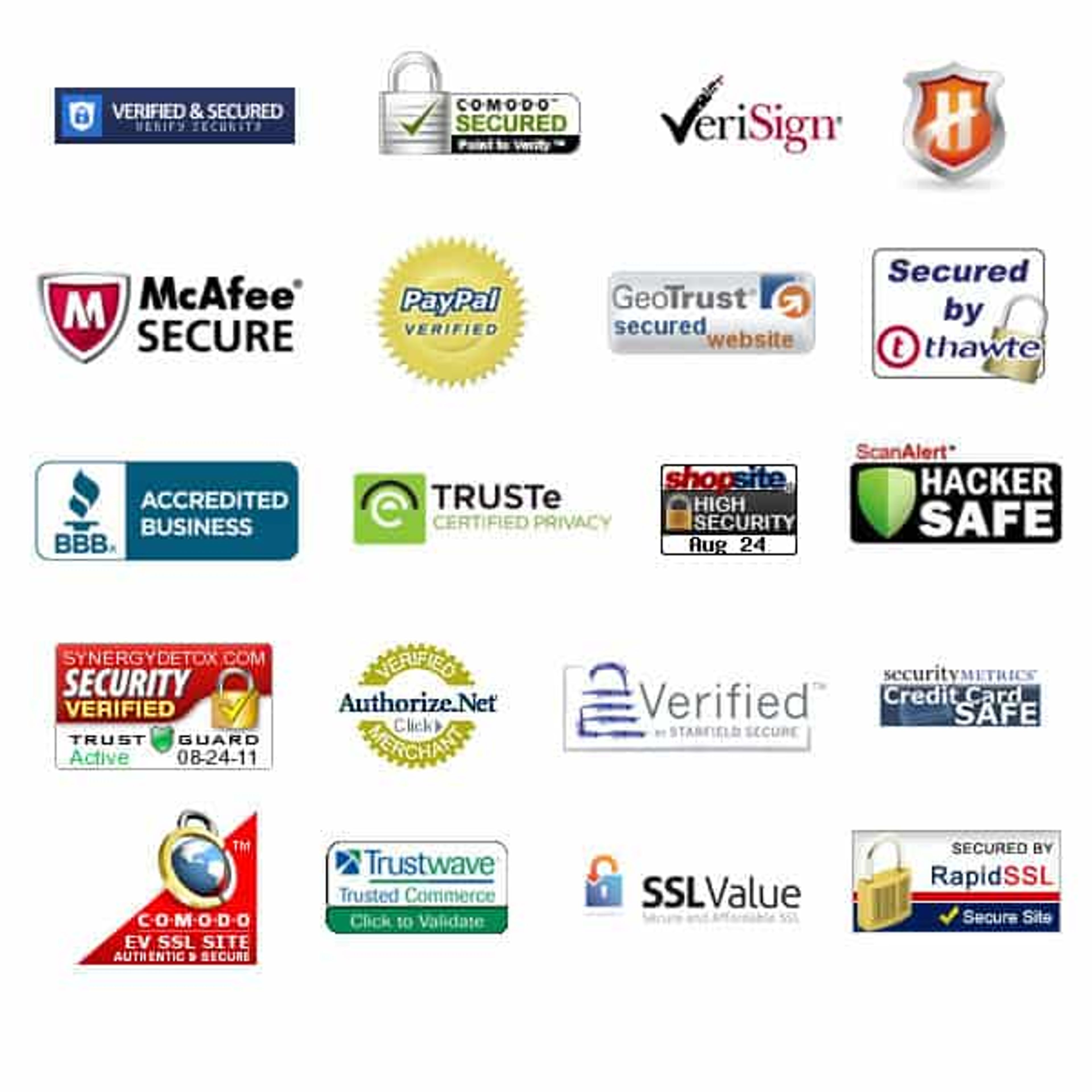 trust badges for an ecommerce website