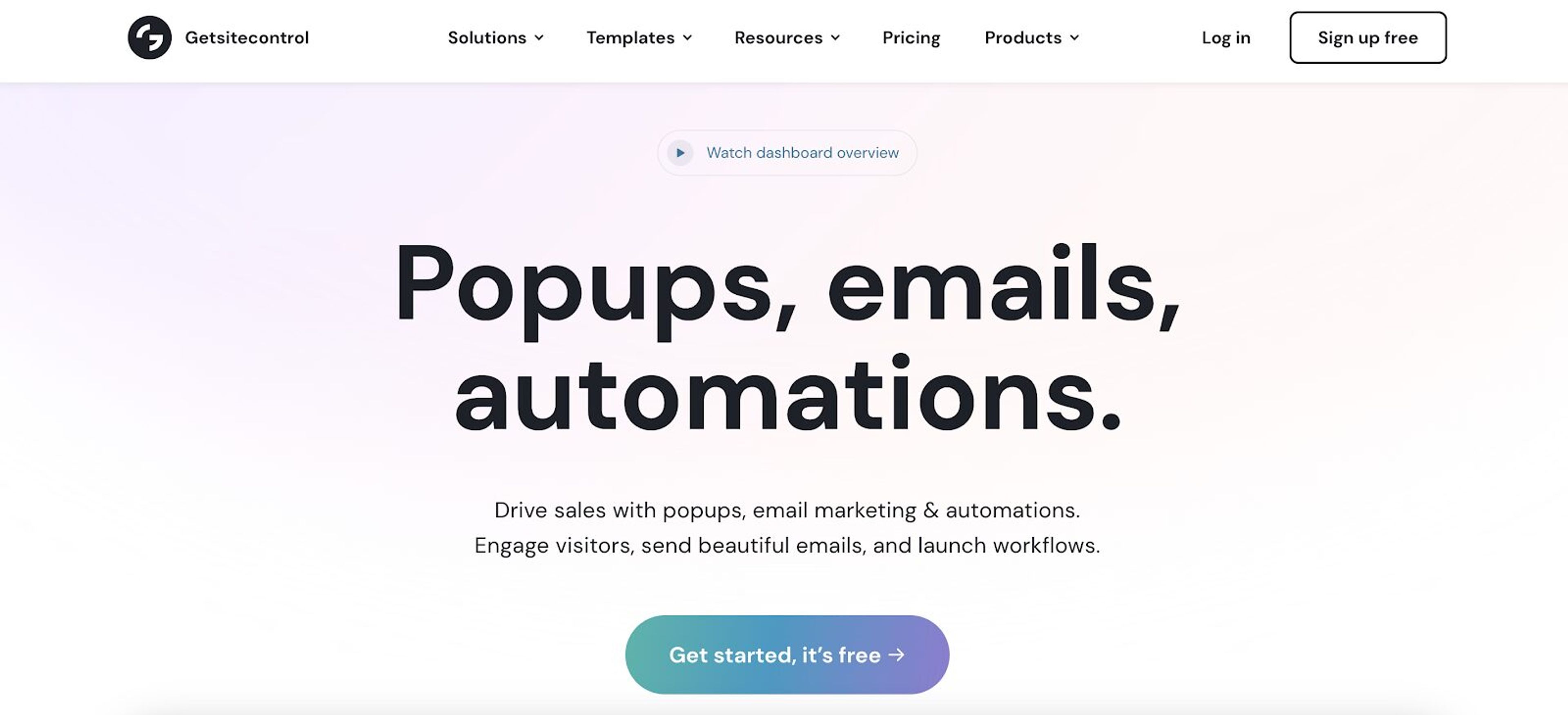 Getsitecontrol is a versatile tool for creating customizable popups and analyzing user behavior, making it a top choice from Adoric alternatives..
