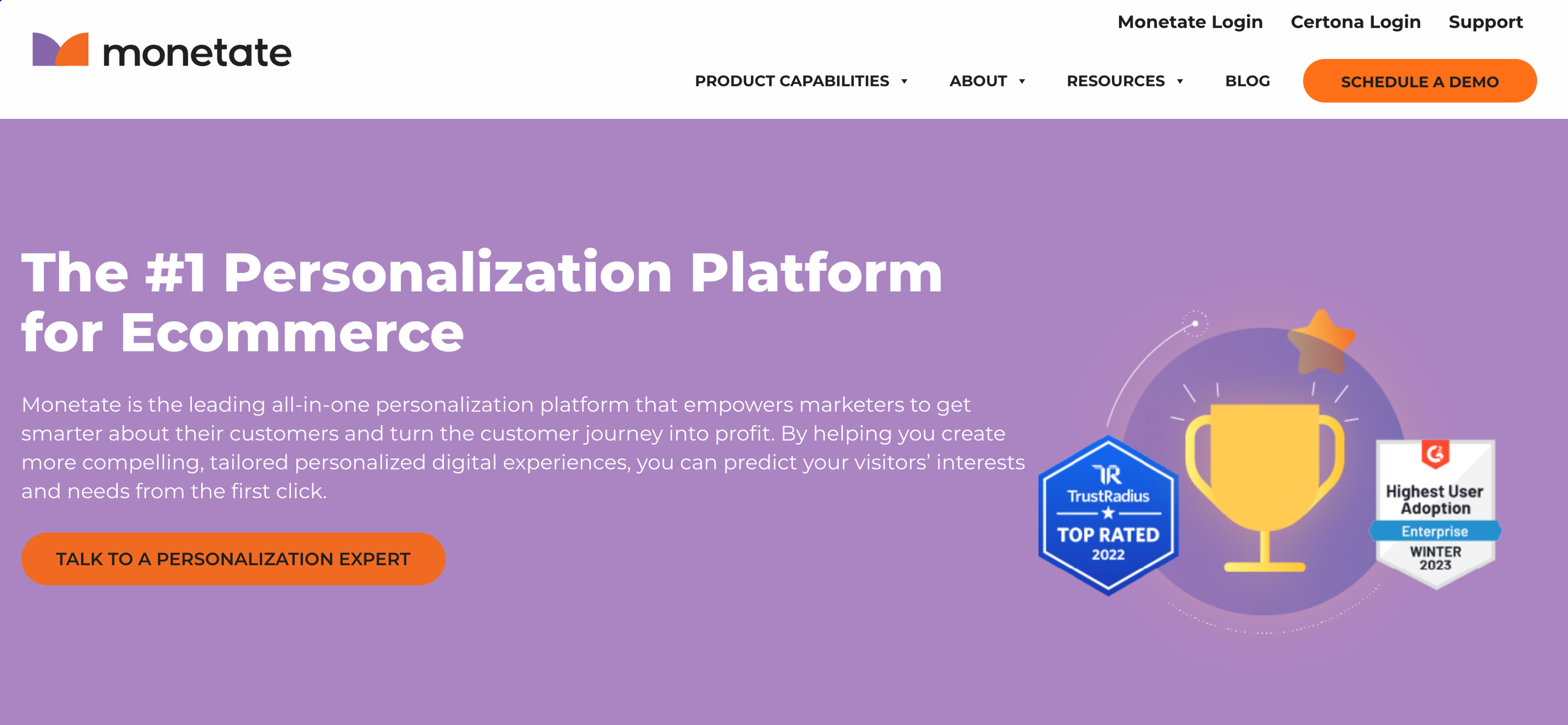 Monetate personalization platform with advanced features