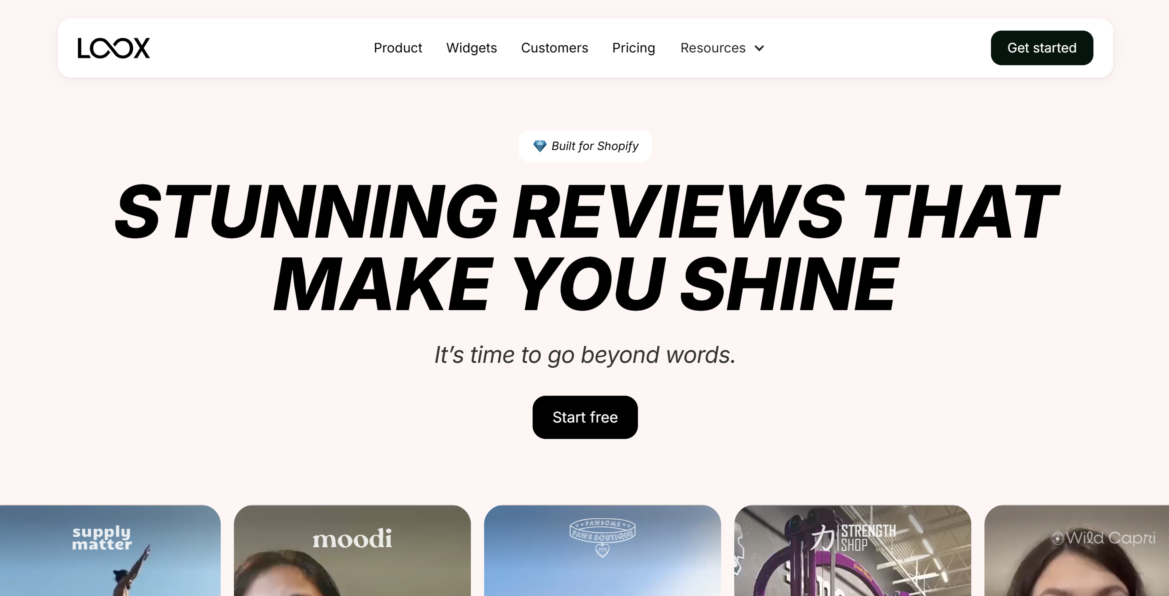 Loox product reviews app for Shopify