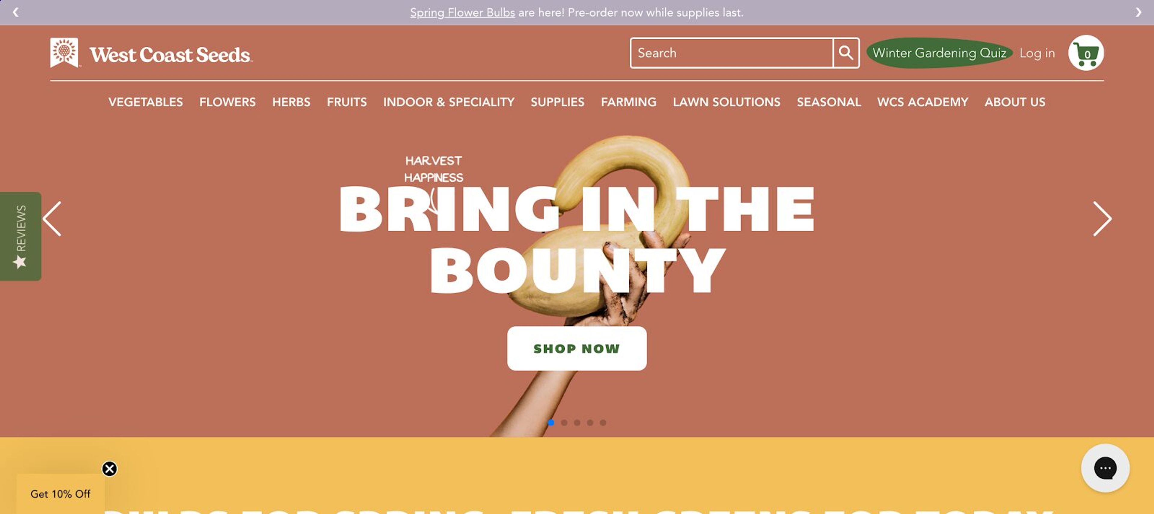 A seasonal and abundance-focused message that connects emotionally with gardeners and hobbyists.