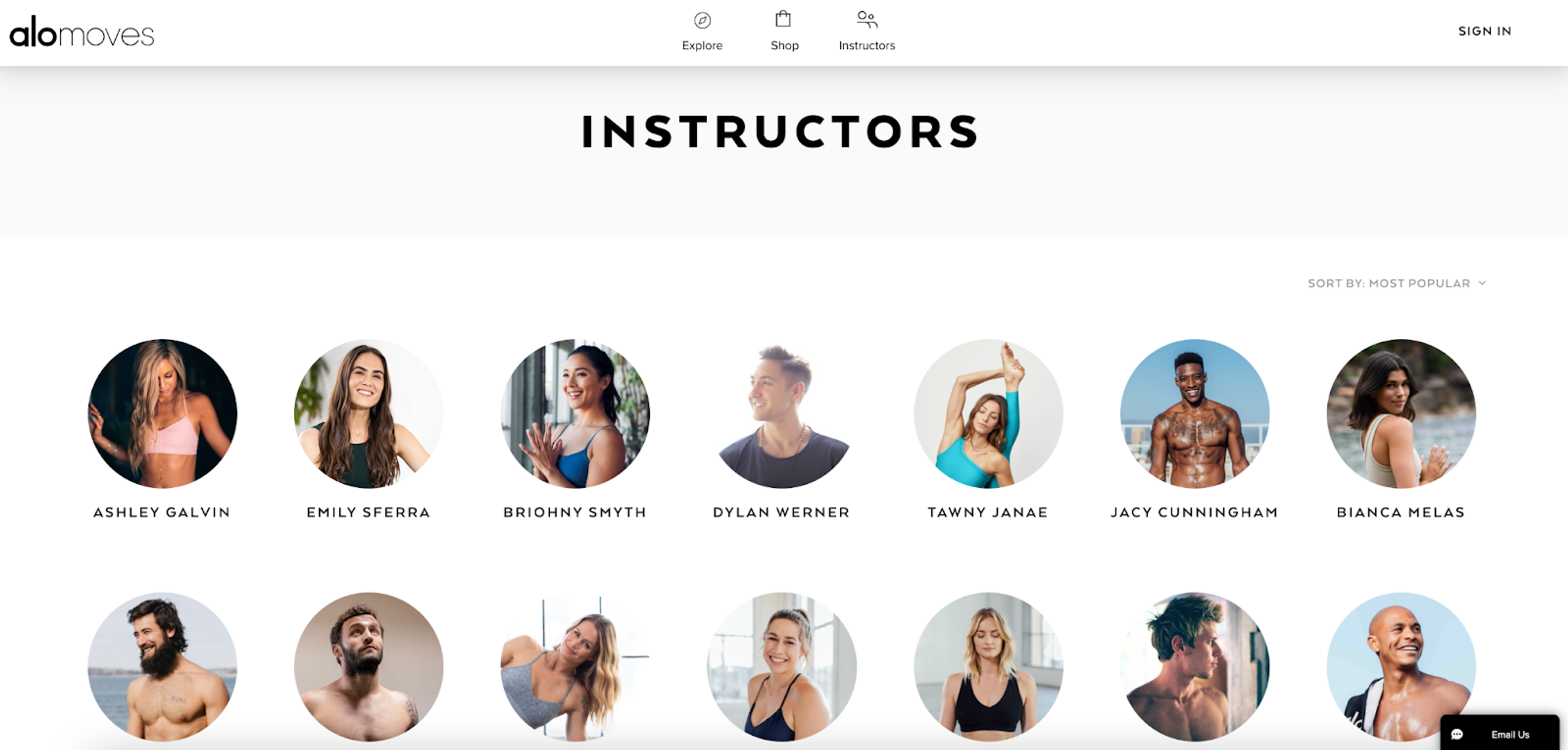 Alo Yoga Instructors