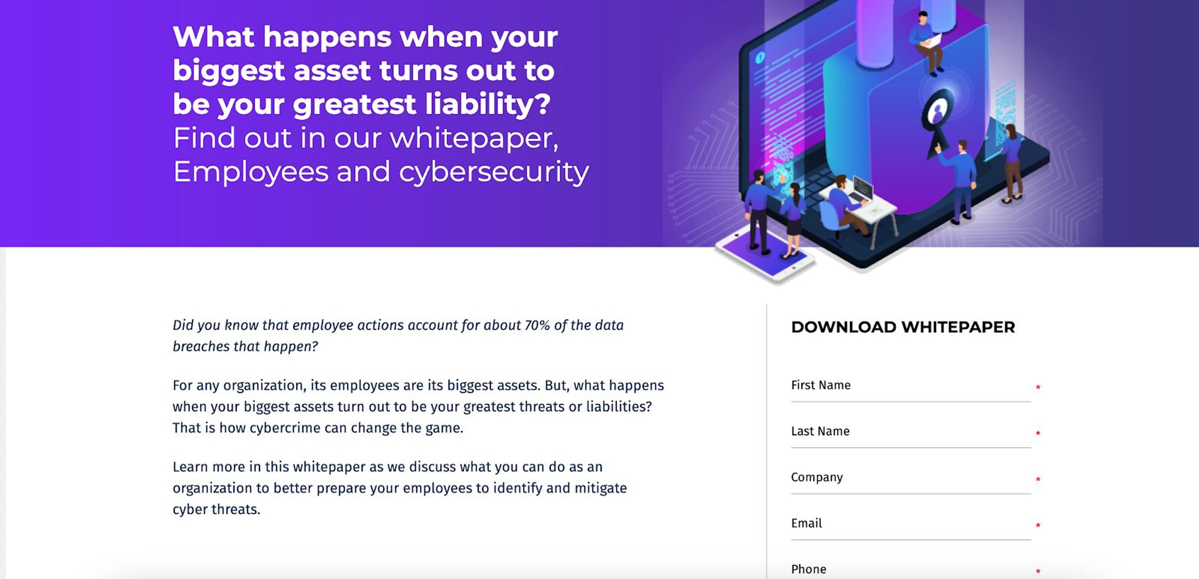Whitepapers are perfect gating content and generating leads