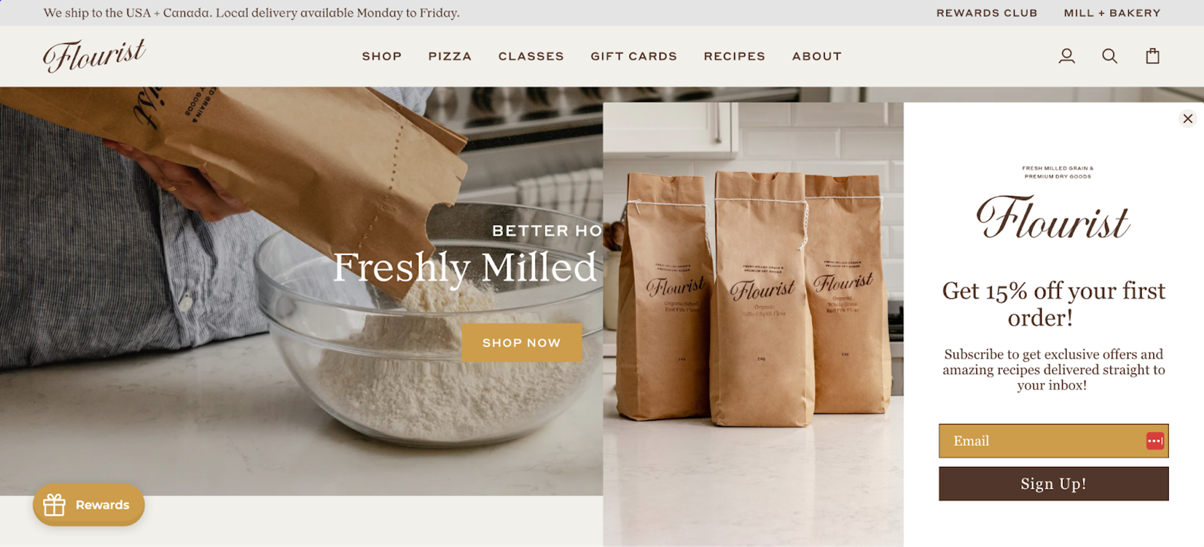 Flourist keeping their design clean