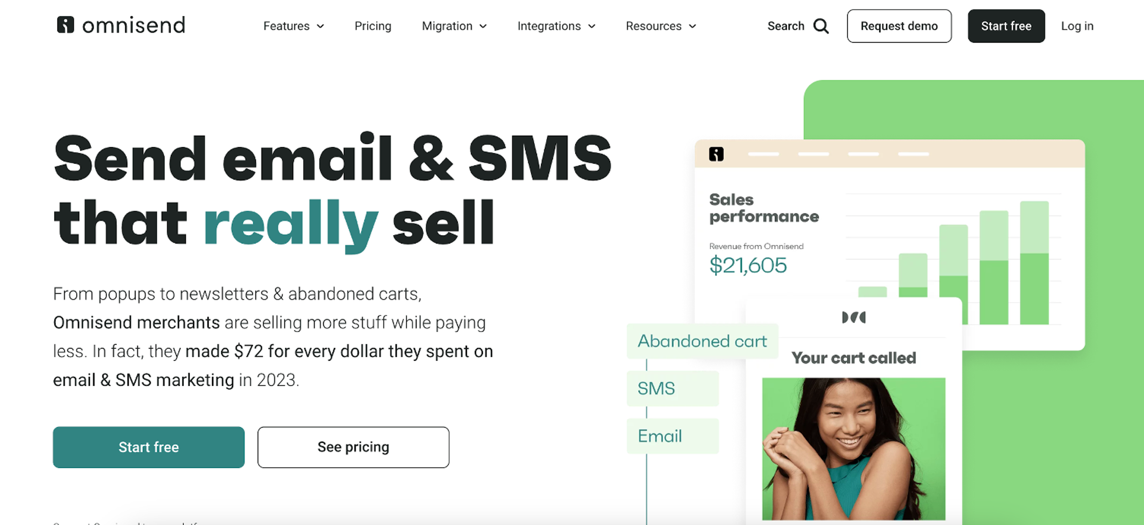 Omnisend email marketing app