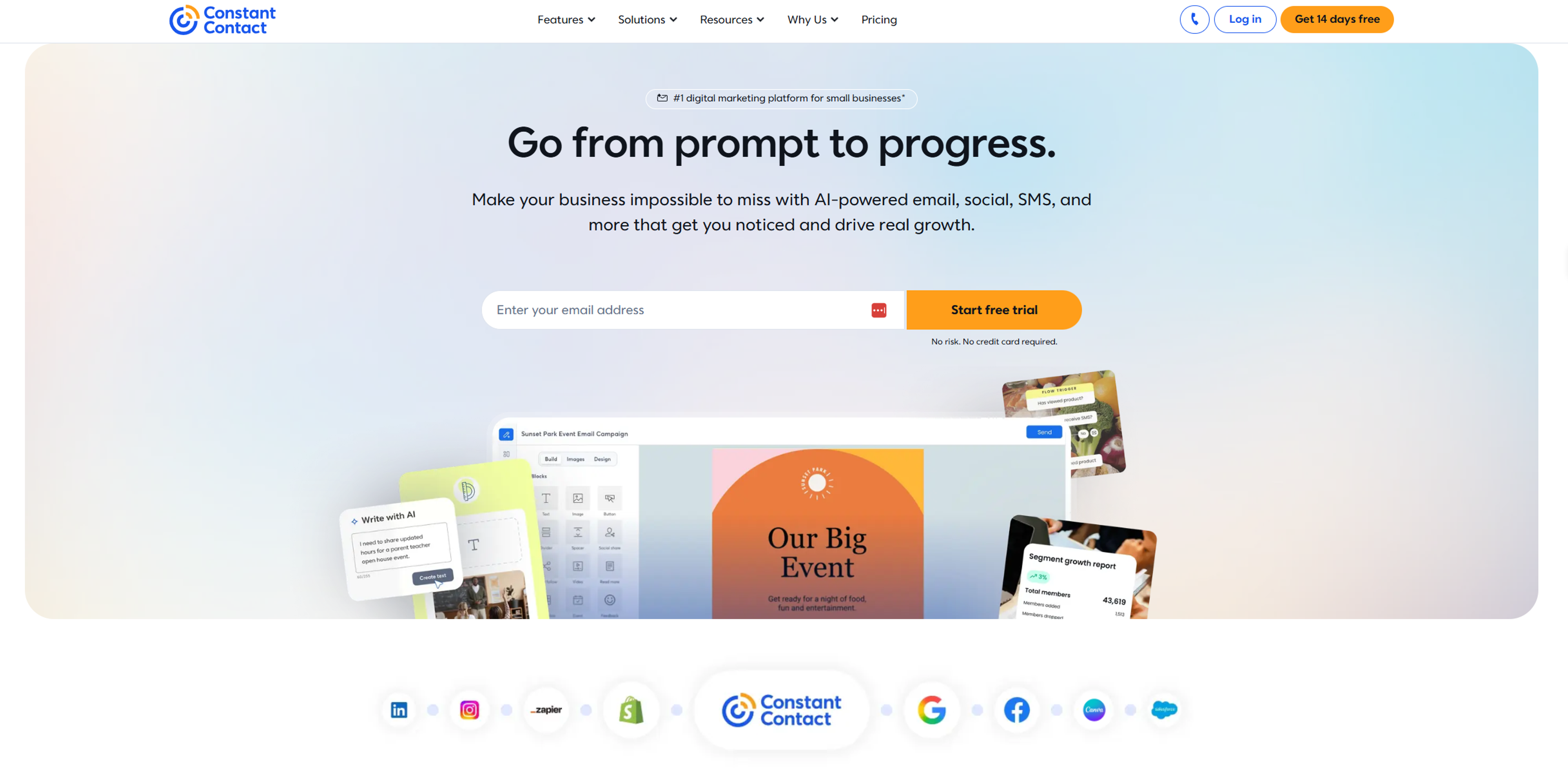 Constant Contact is an all-in-one SMS and email marketing platform