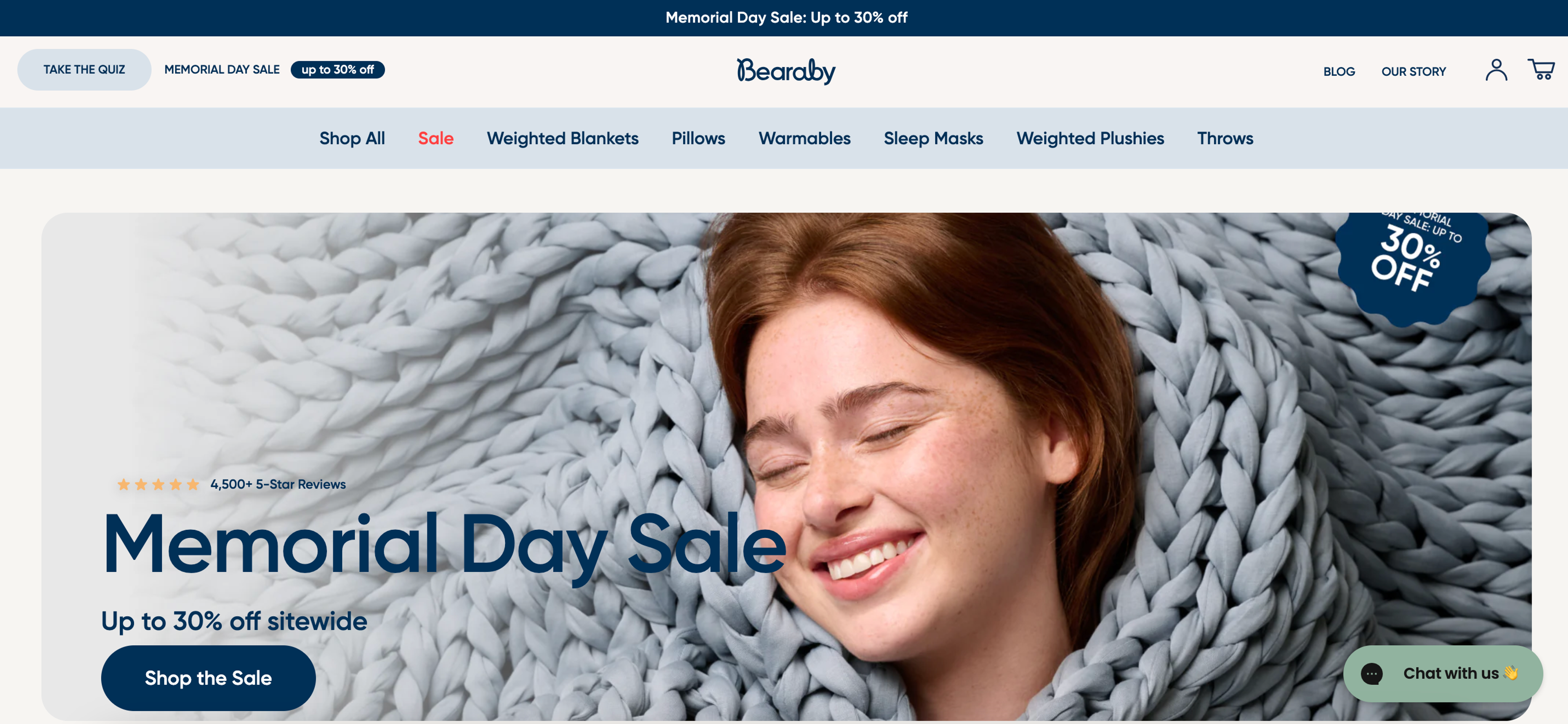 Bearaby ecommerce website