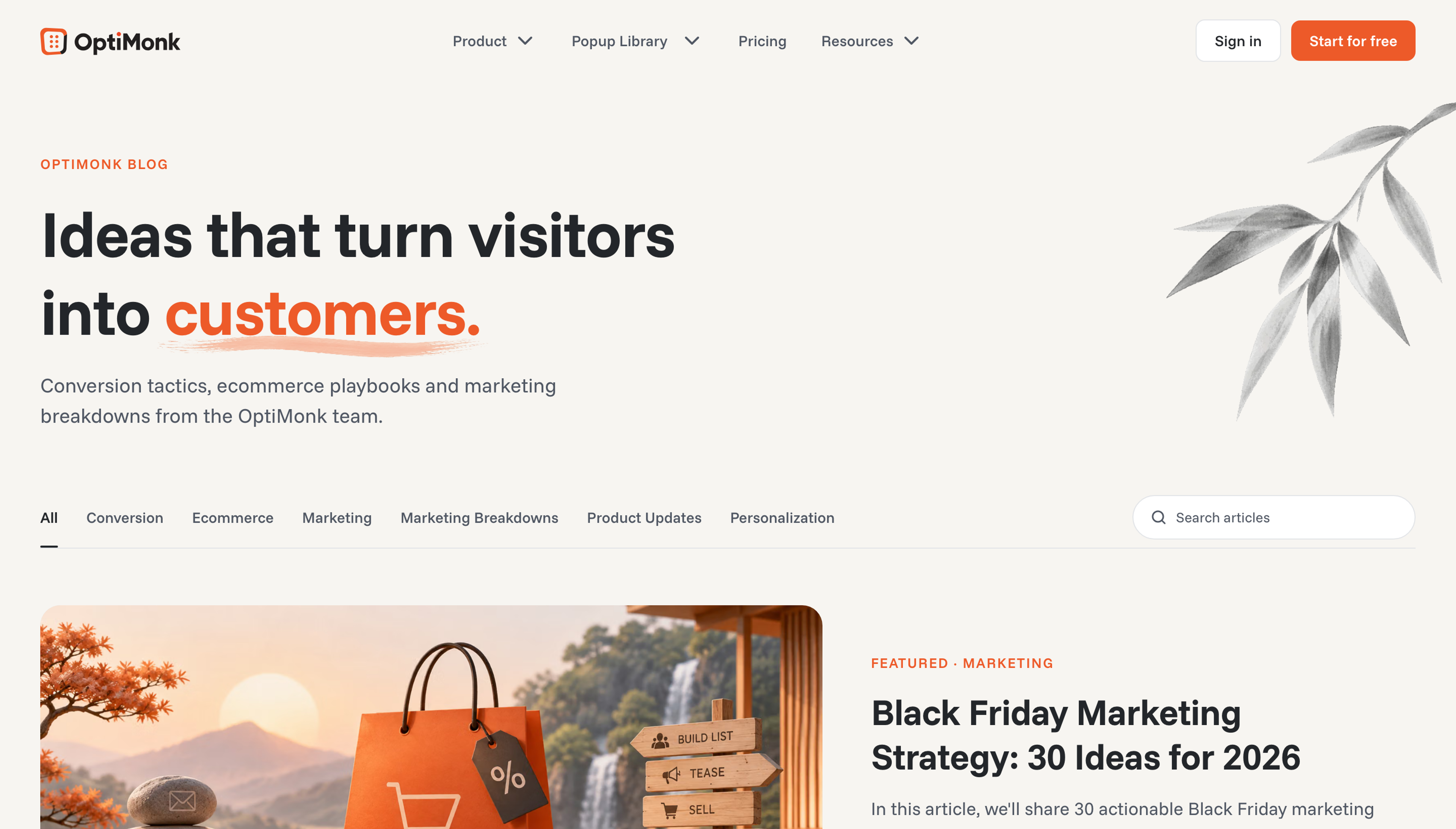 The OptiMonk blog: ideas that turn visitors into customers