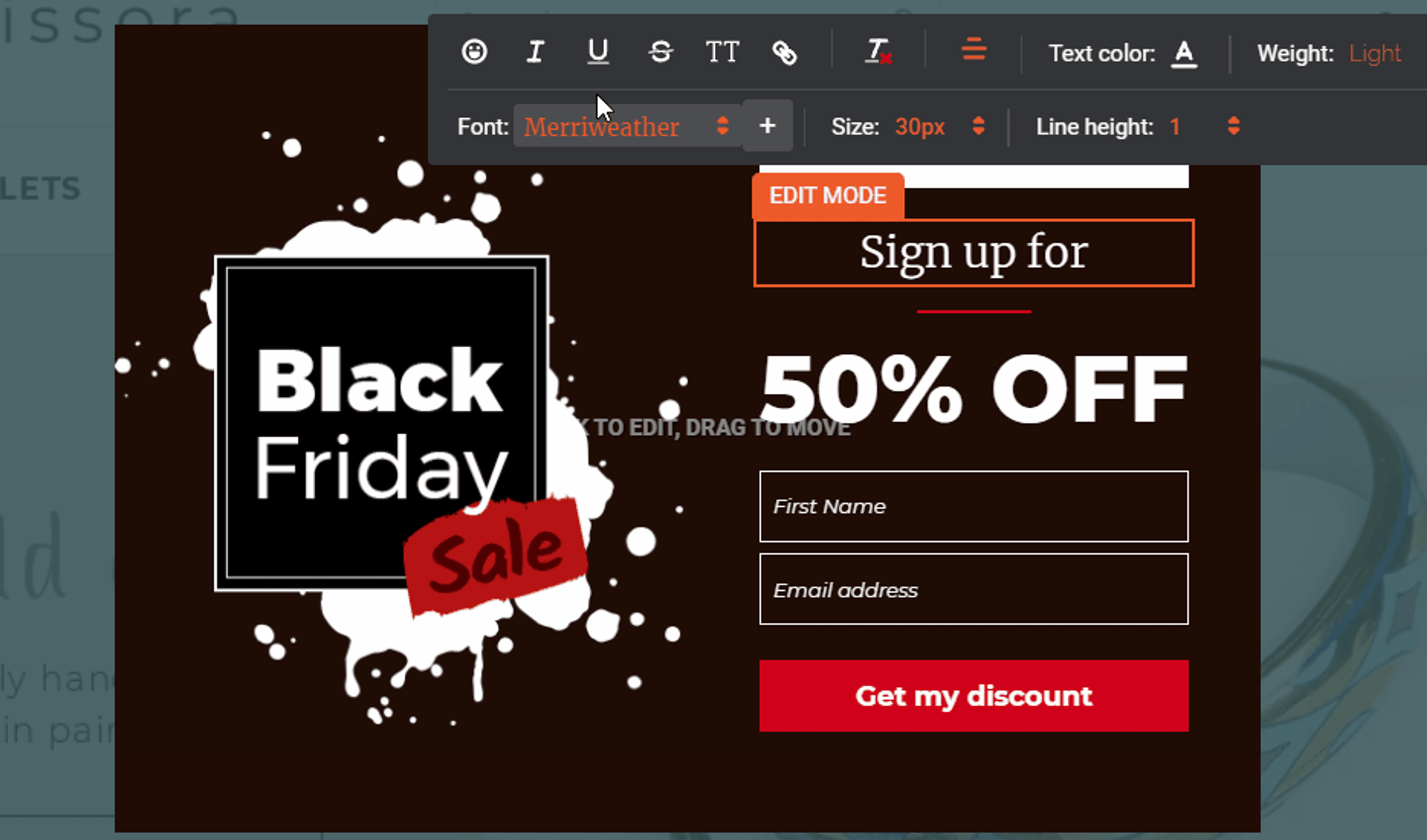 Illustration for: Conversational popup & new Cyber Monday templates, emojis ➕ other improvements