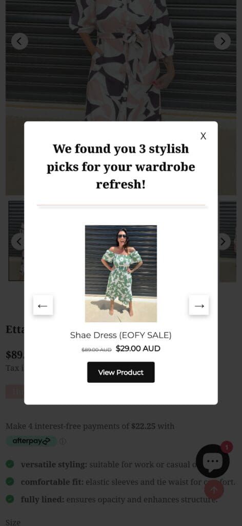 Smart Recommender popup is mobile friendly