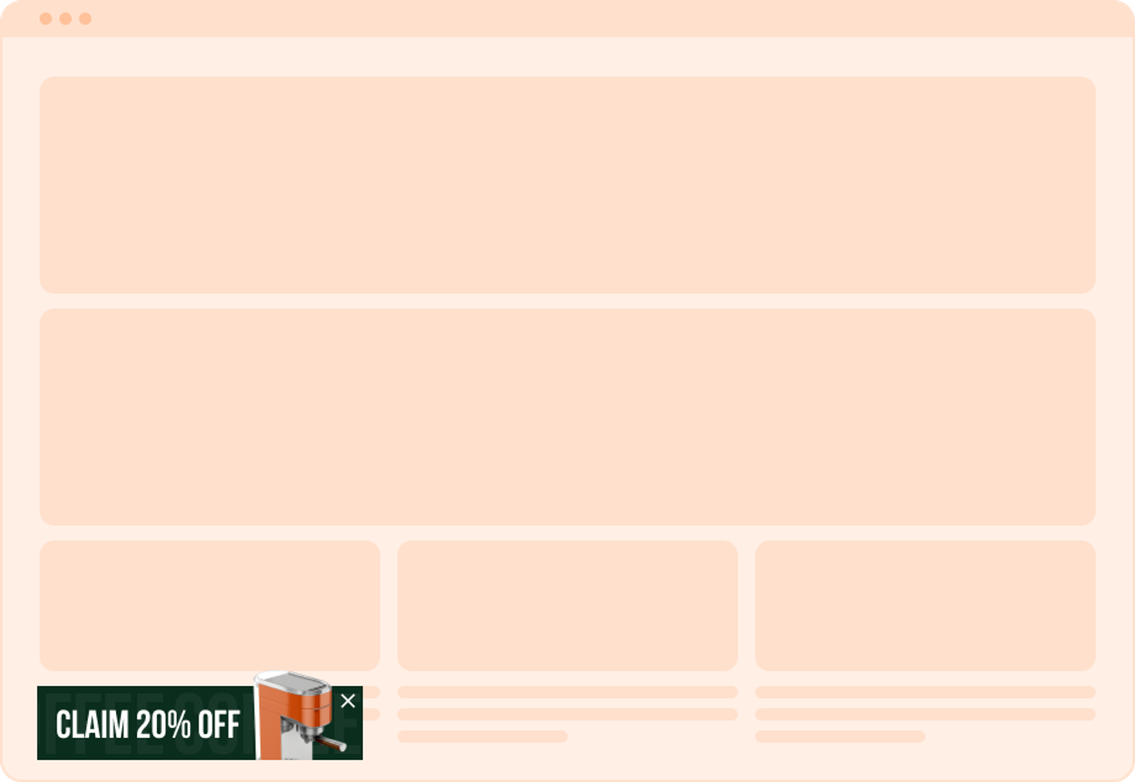 Add a sticky teaser to make sure they dont forget about your coupon codes.