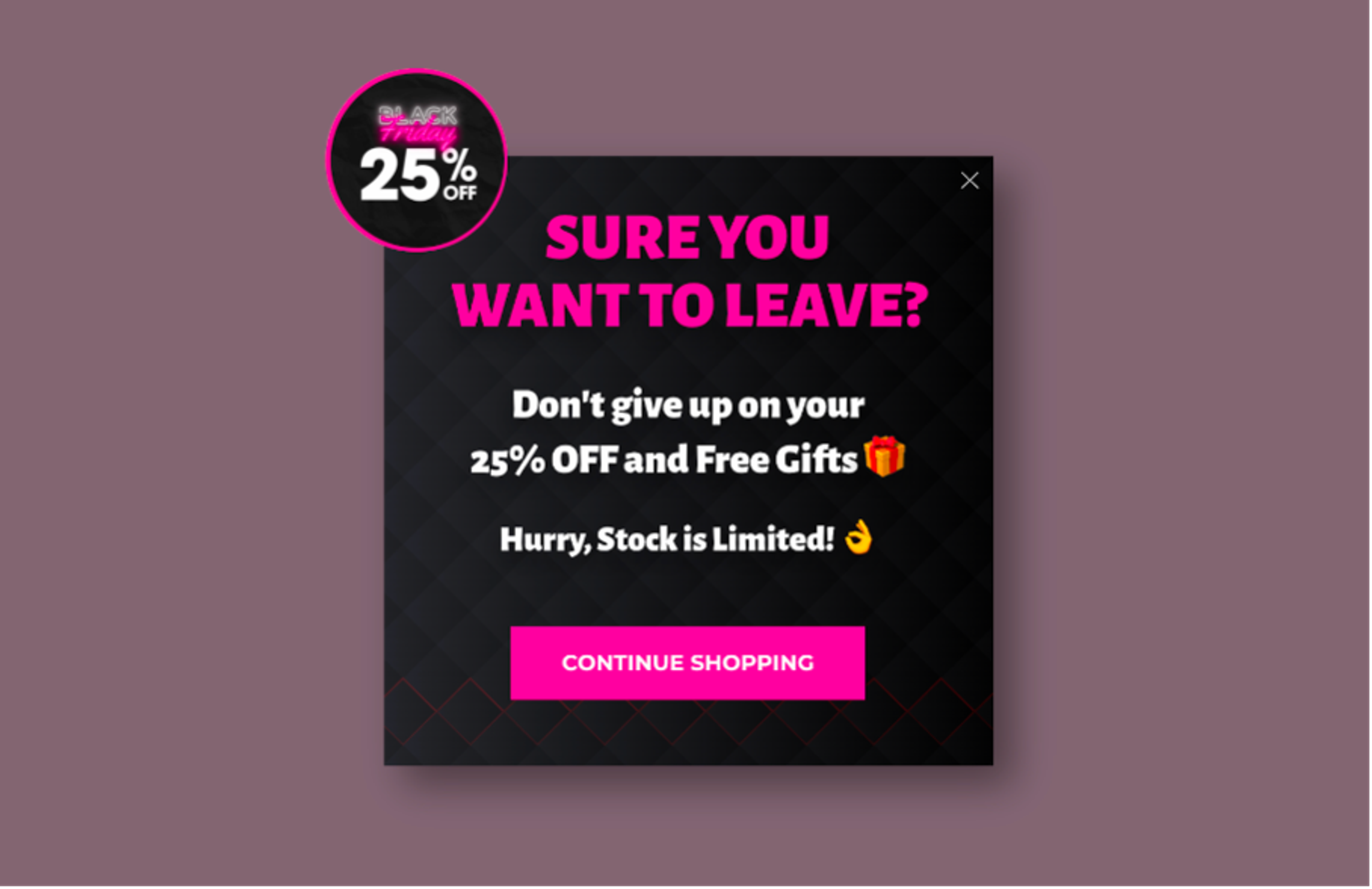 Popup designs from Obvi