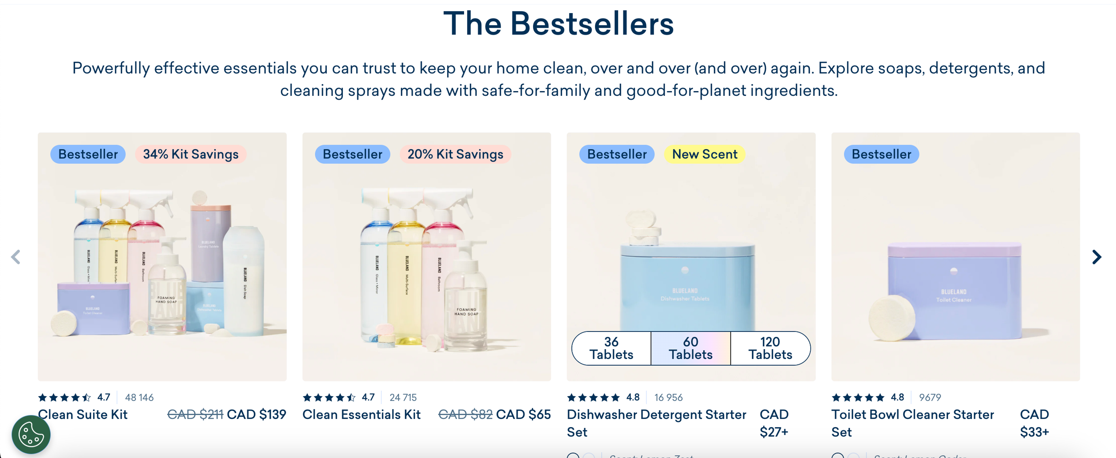 Blueland package deals.