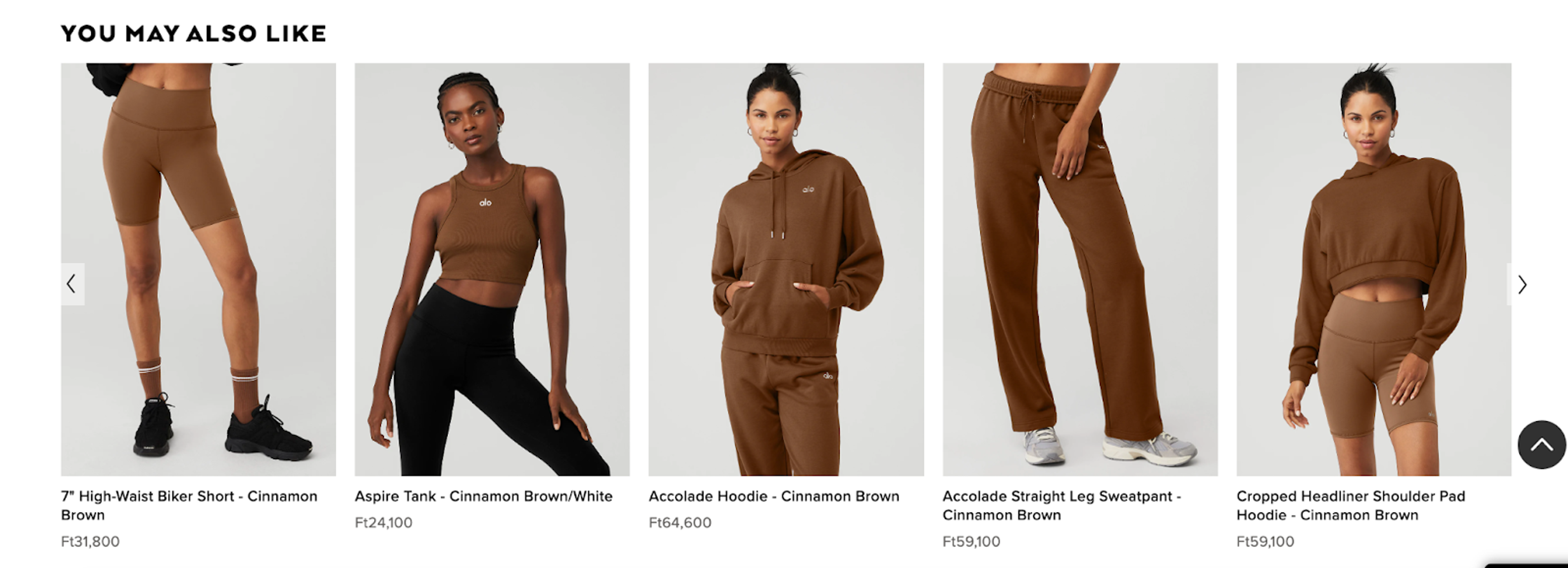 Alo Yoga website personalization