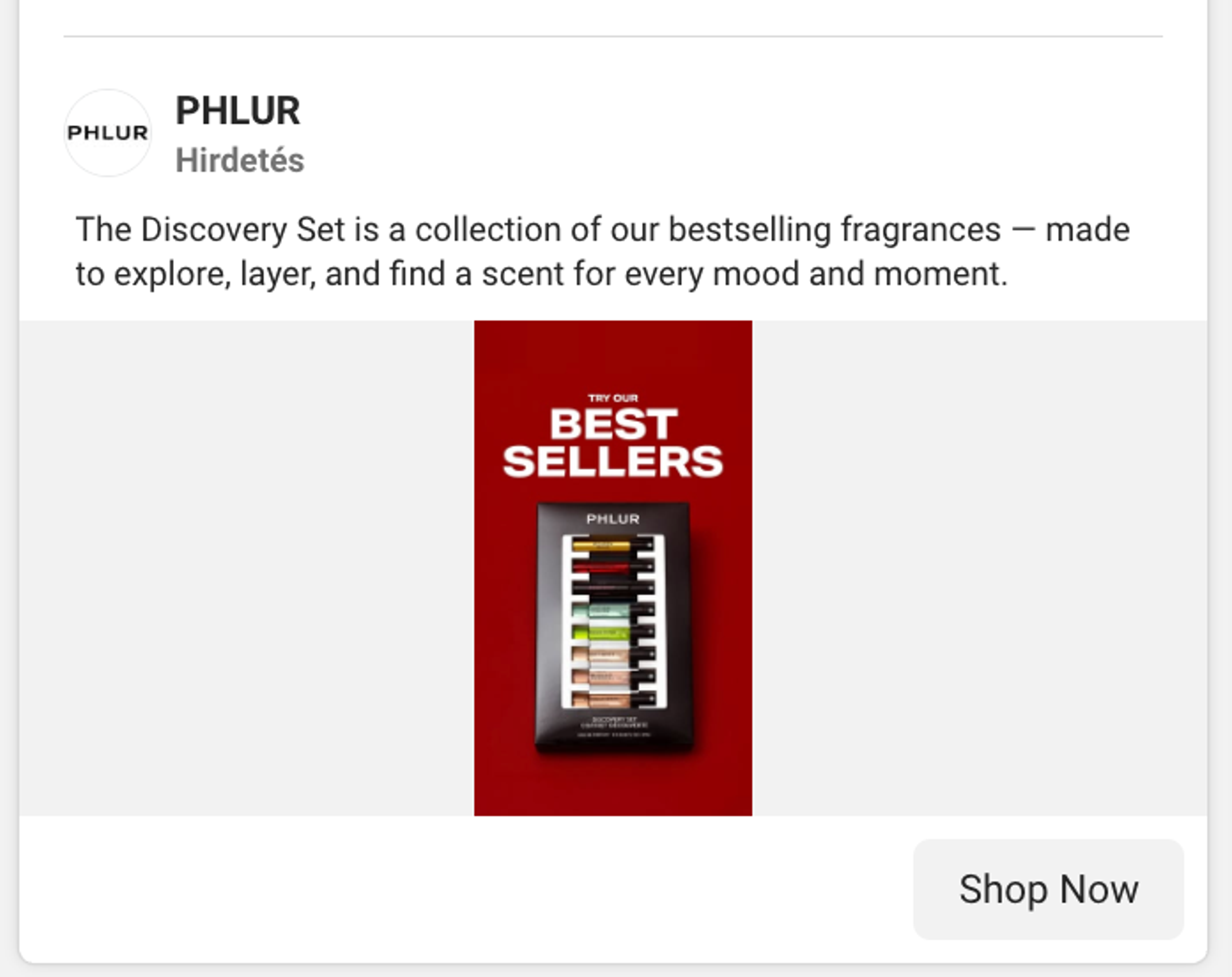 Phlur Meta ad