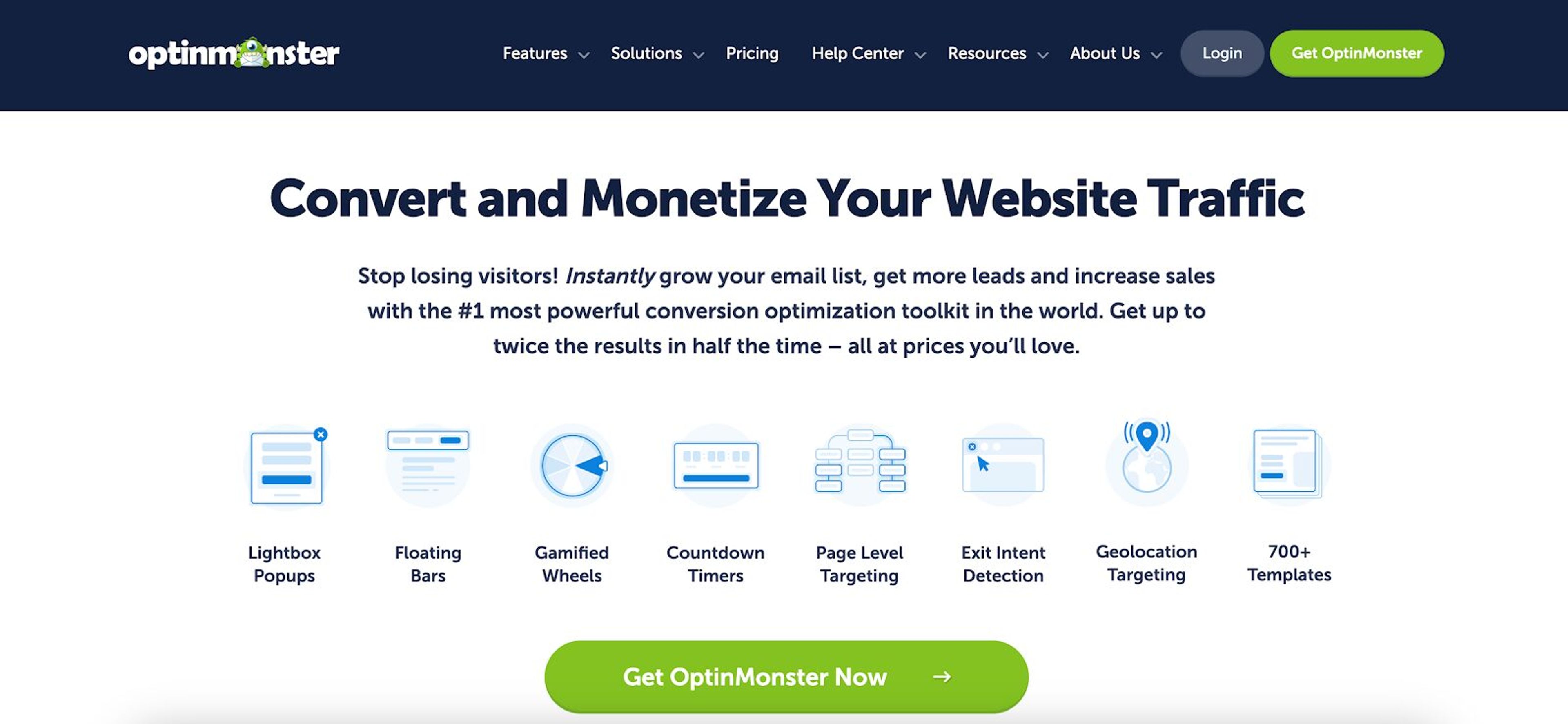 OptinMonster is a powerful popup software with a drag-and-drop builder, offering exit-intent popups and advanced features for lead generation and increasing conversions."