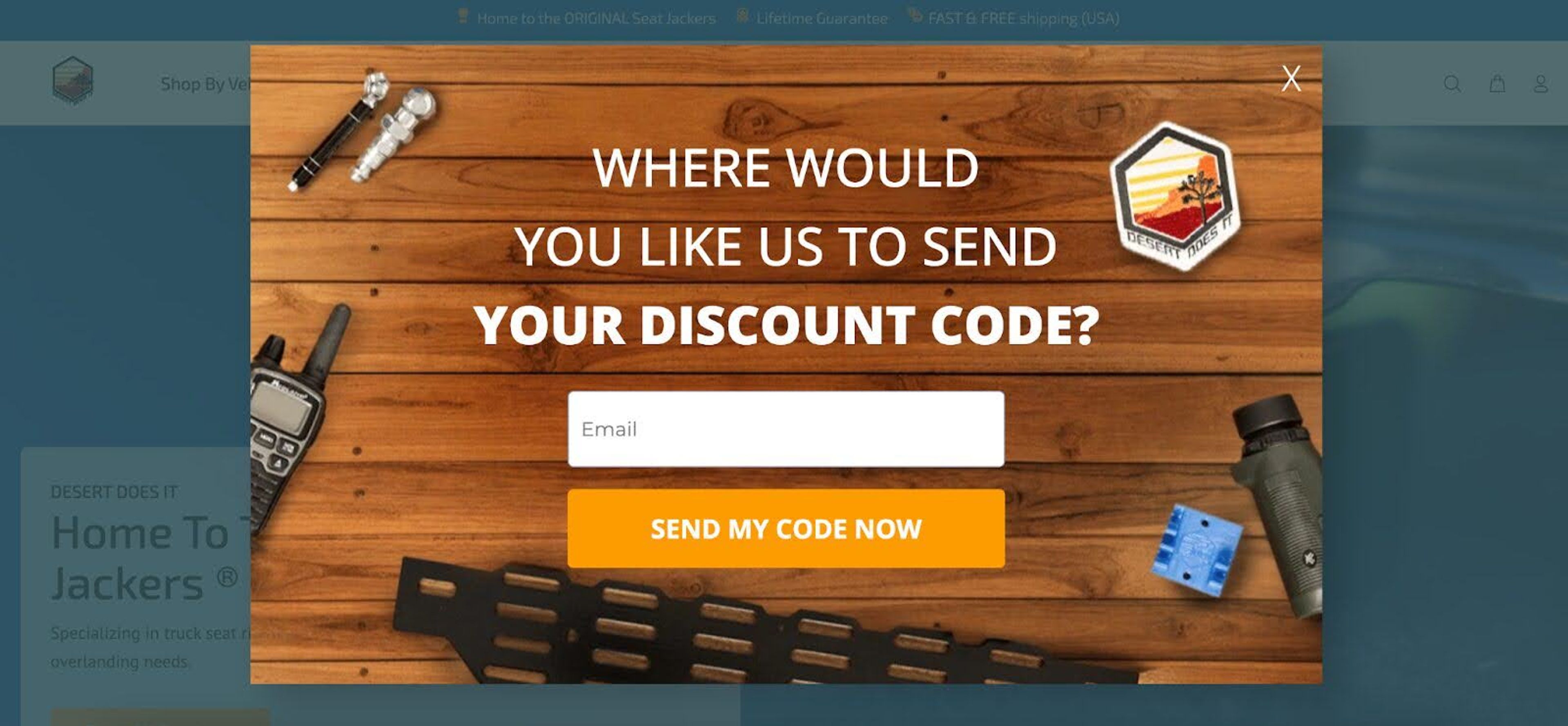 Offers a 5% discount for a yes/no answer, collects personalized info, and increases discount to 10% for a phone number.