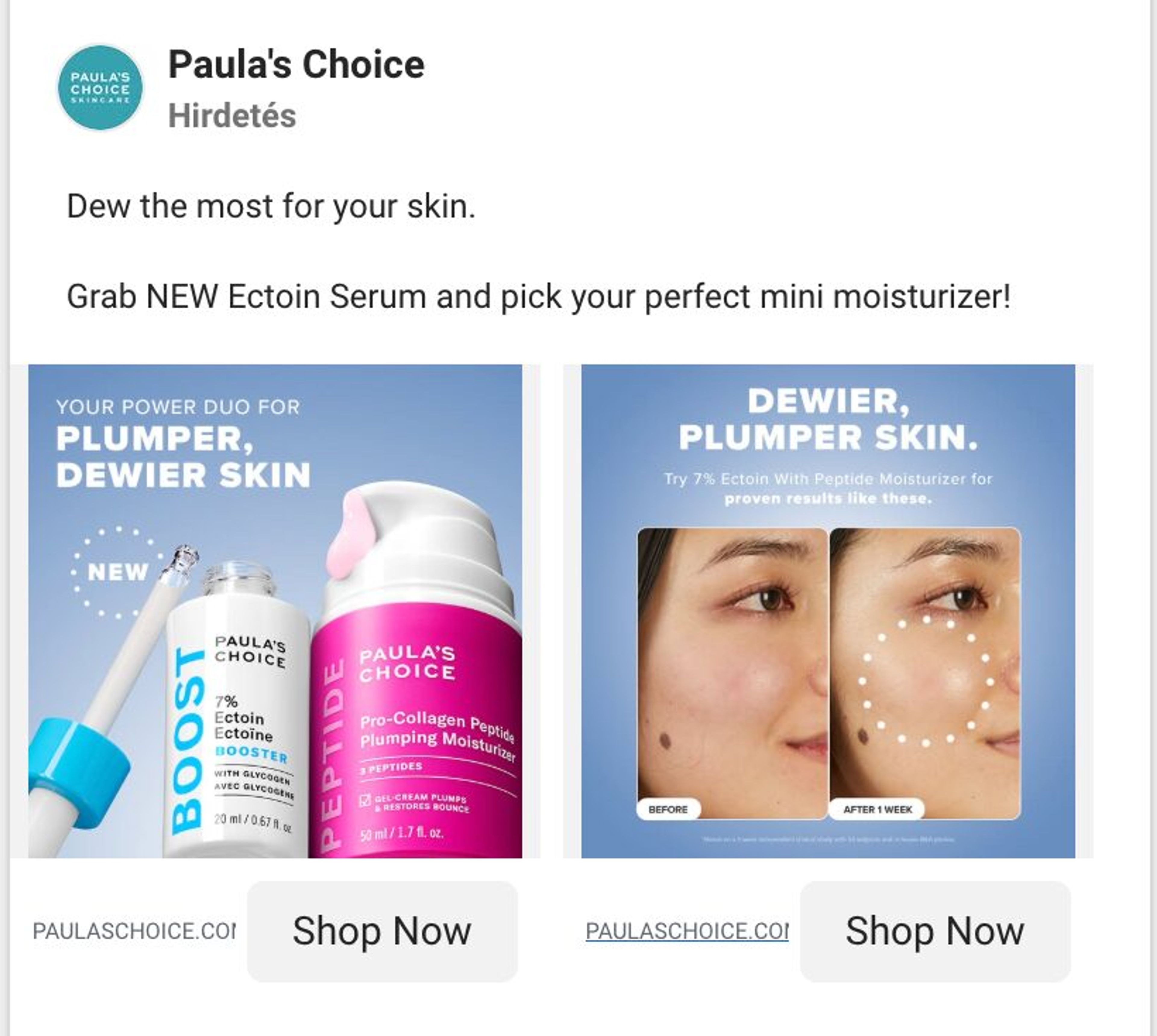 Paula's choice ads
