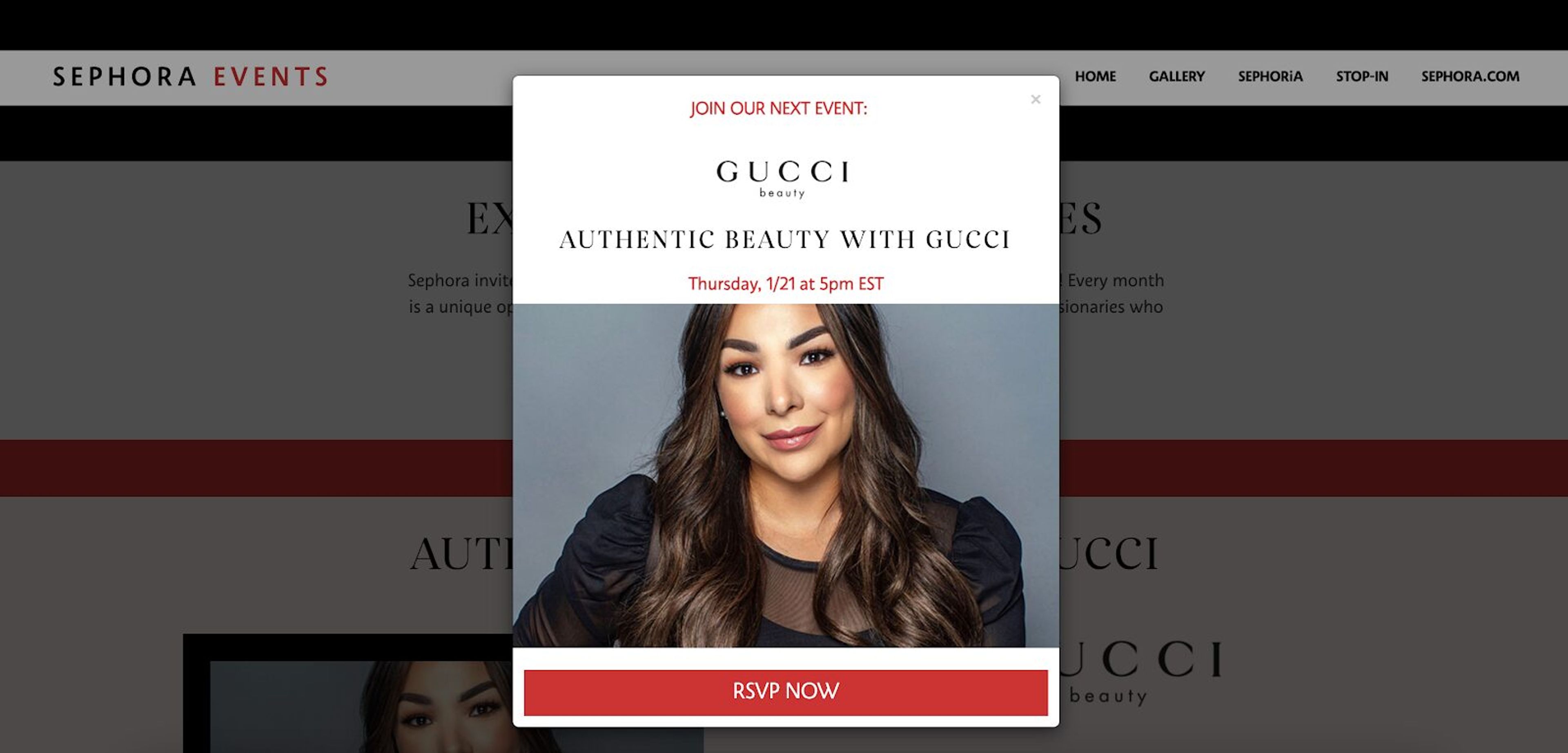 Host an online event like the two companies Sephora and Gucci did.
