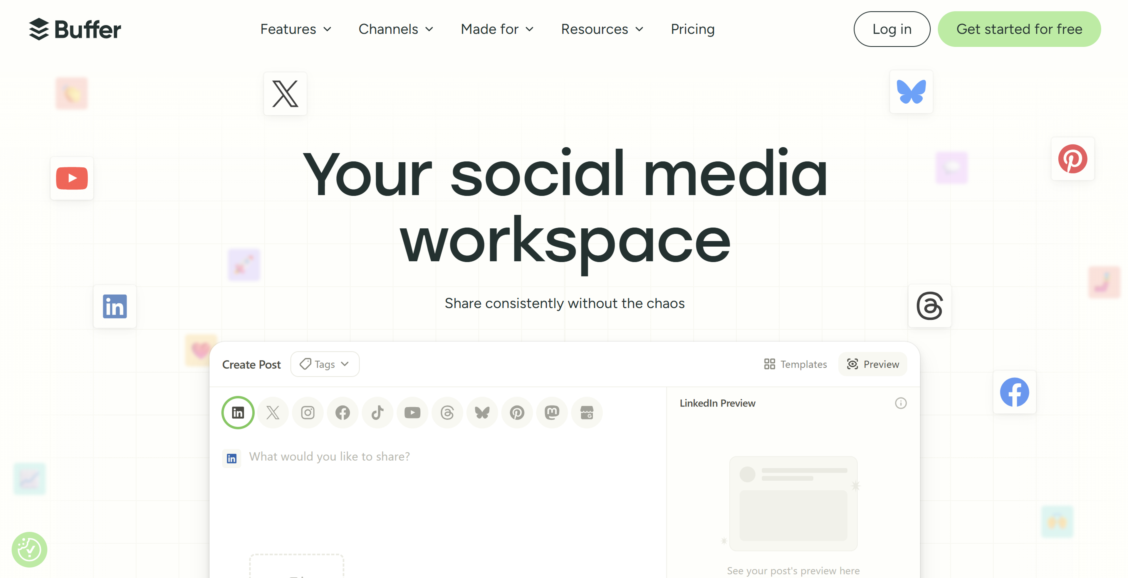 Buffer is a social media management tool for ecommerce