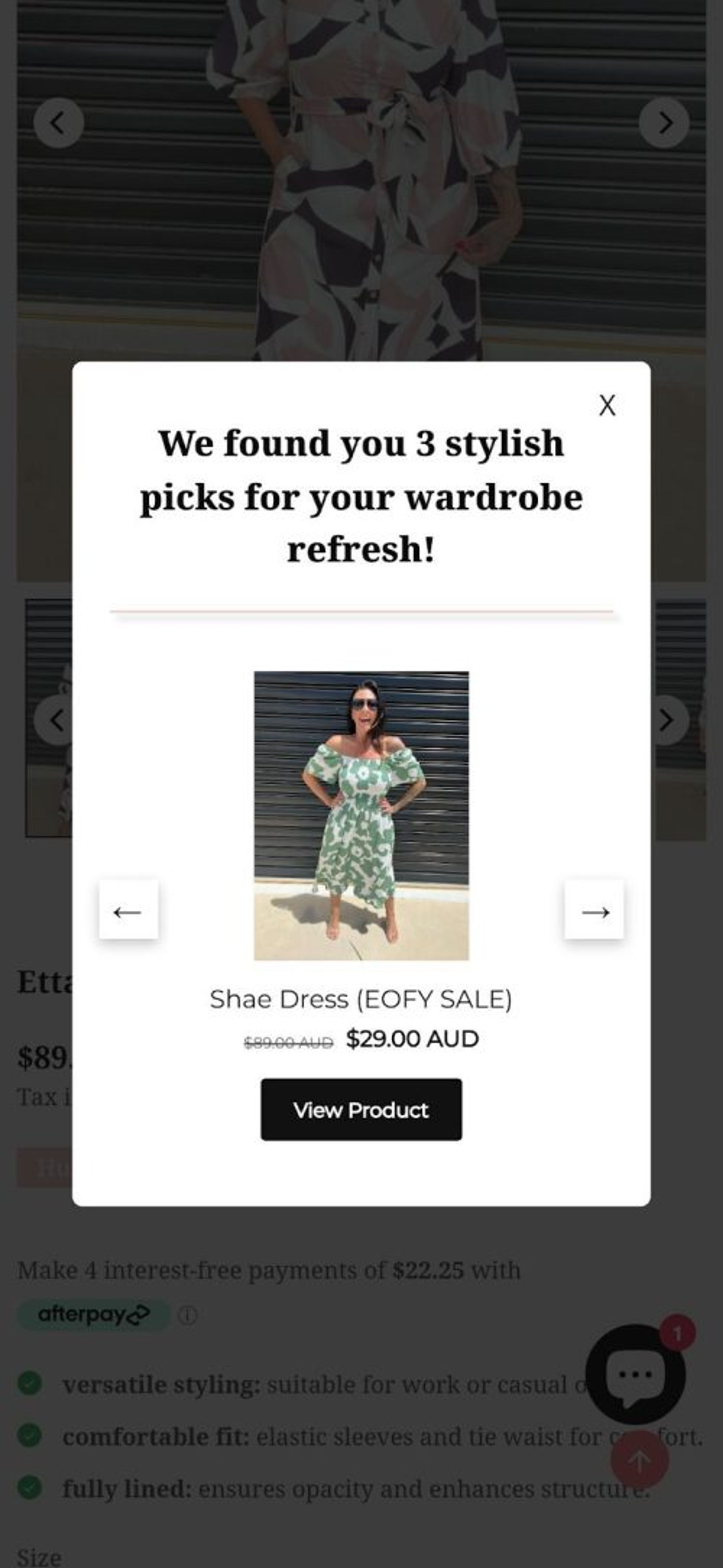 Millie n Me popup form example