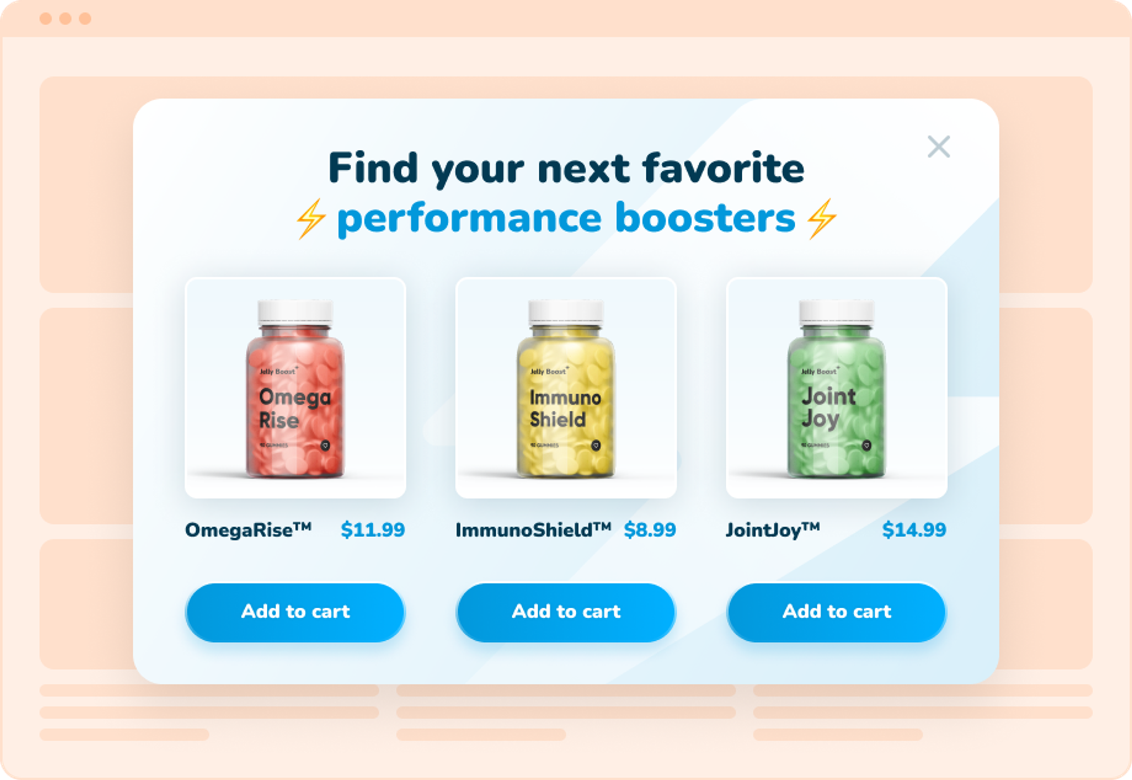 OptiMonk's Smart Recommender feature is another great monetization strategy for your own site.