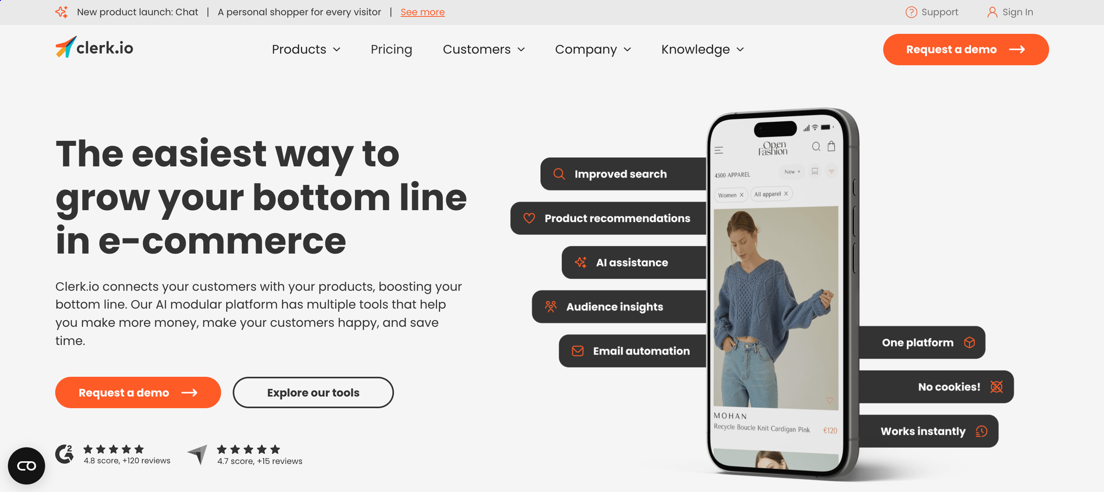 Increase customer lifetime value with Clerk.io