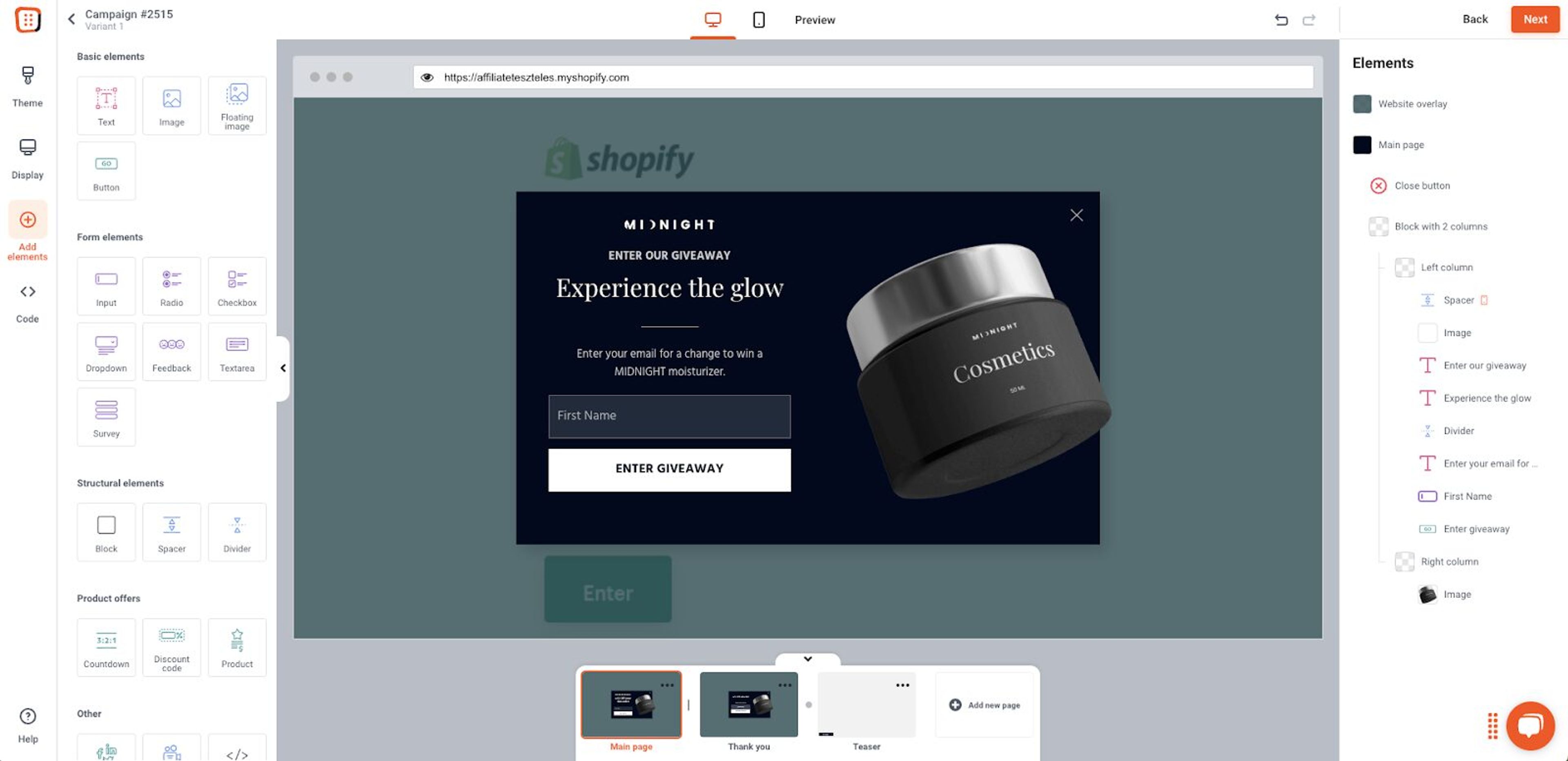 Create a popup that fits to your customer base and try different incentives.