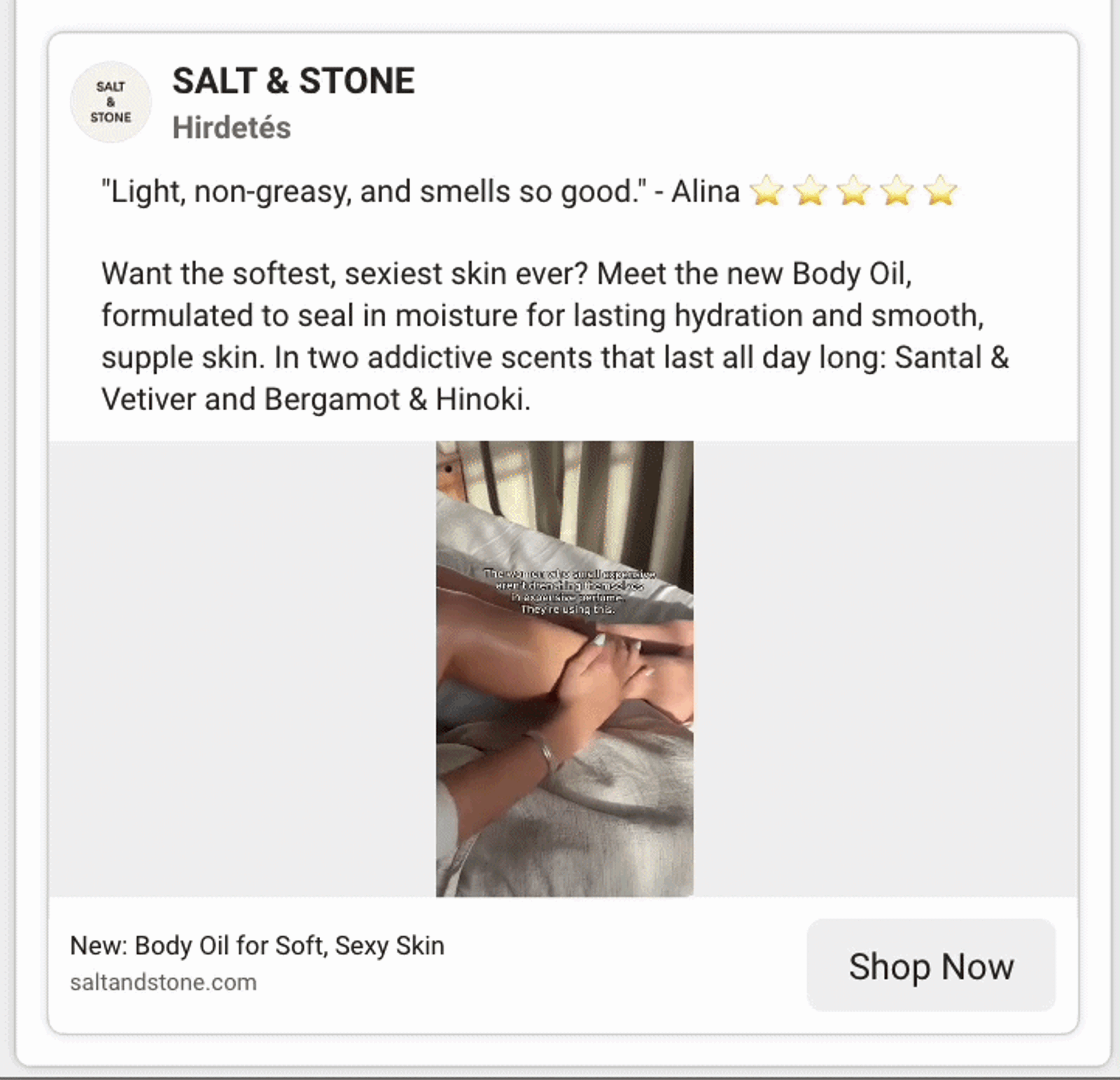 Salt and stone ad