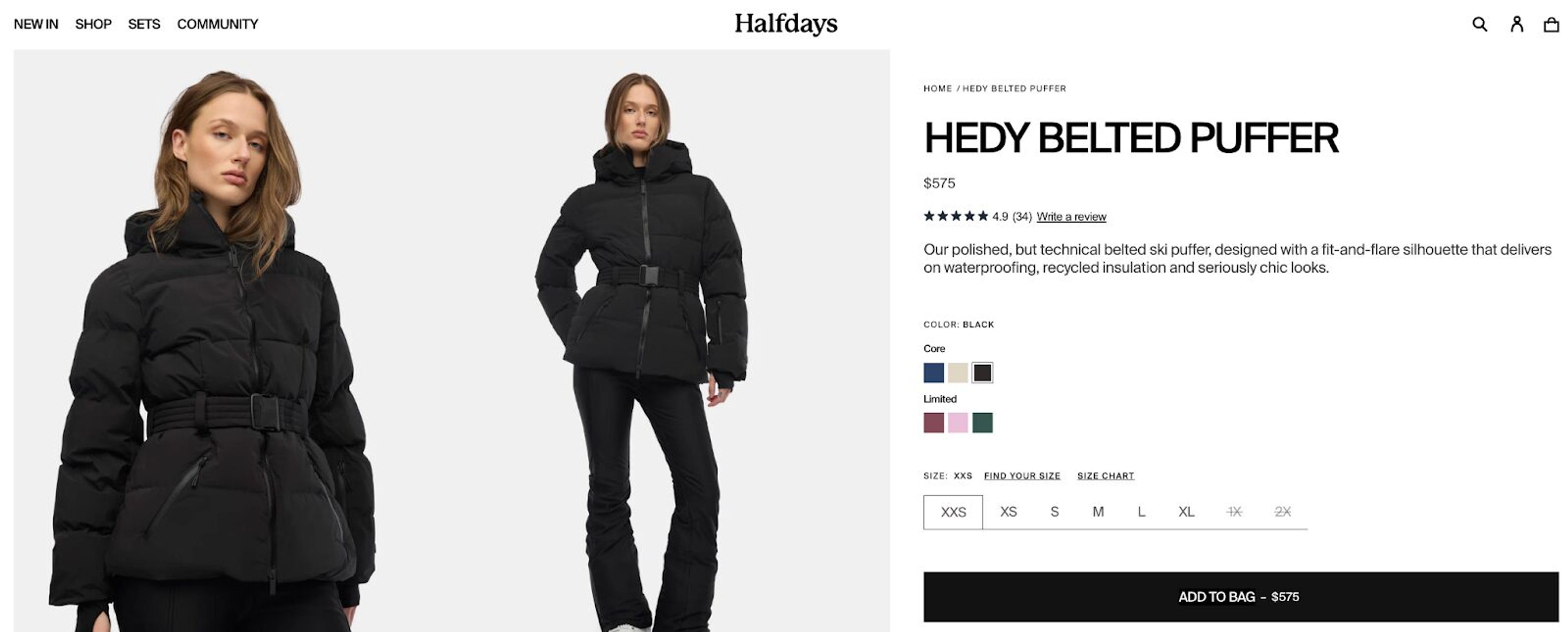 Halfdays: Product Page