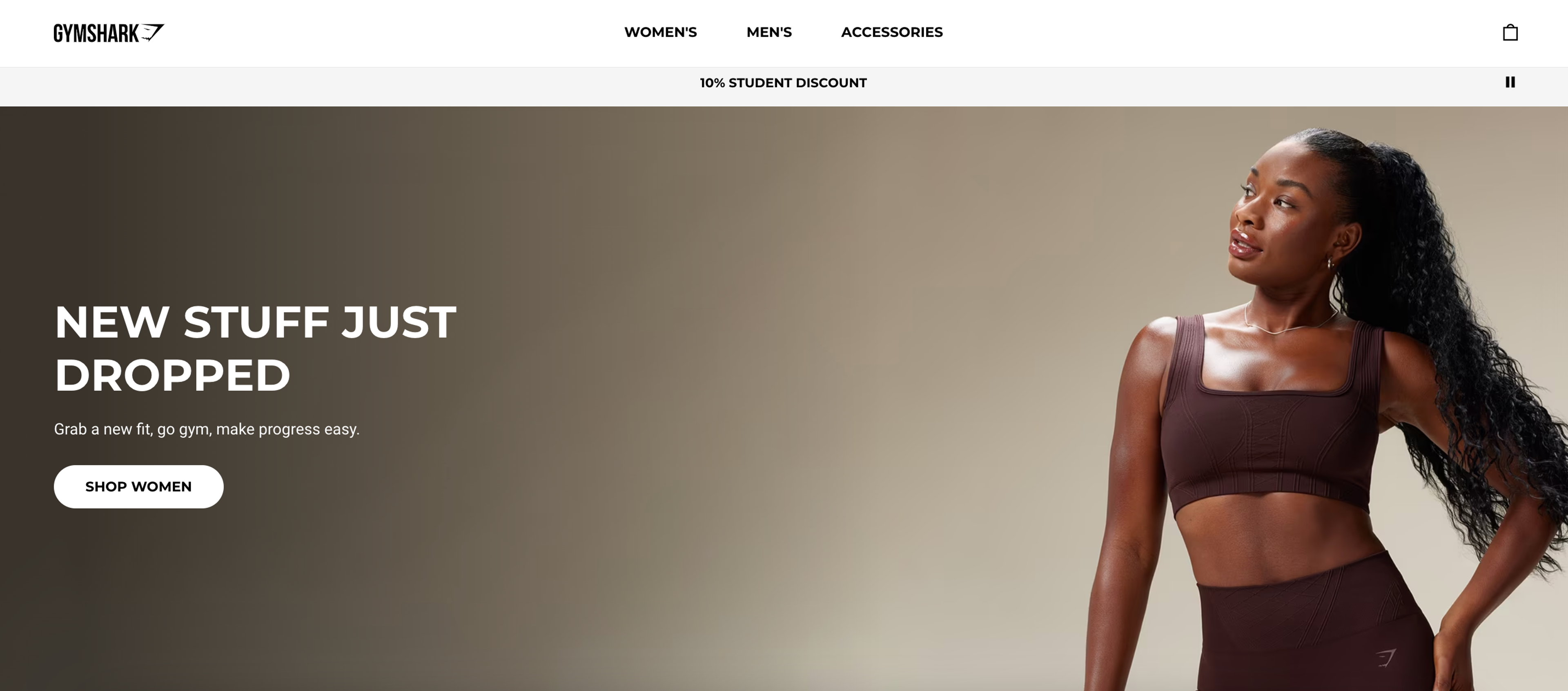 Gymshark Shopify store