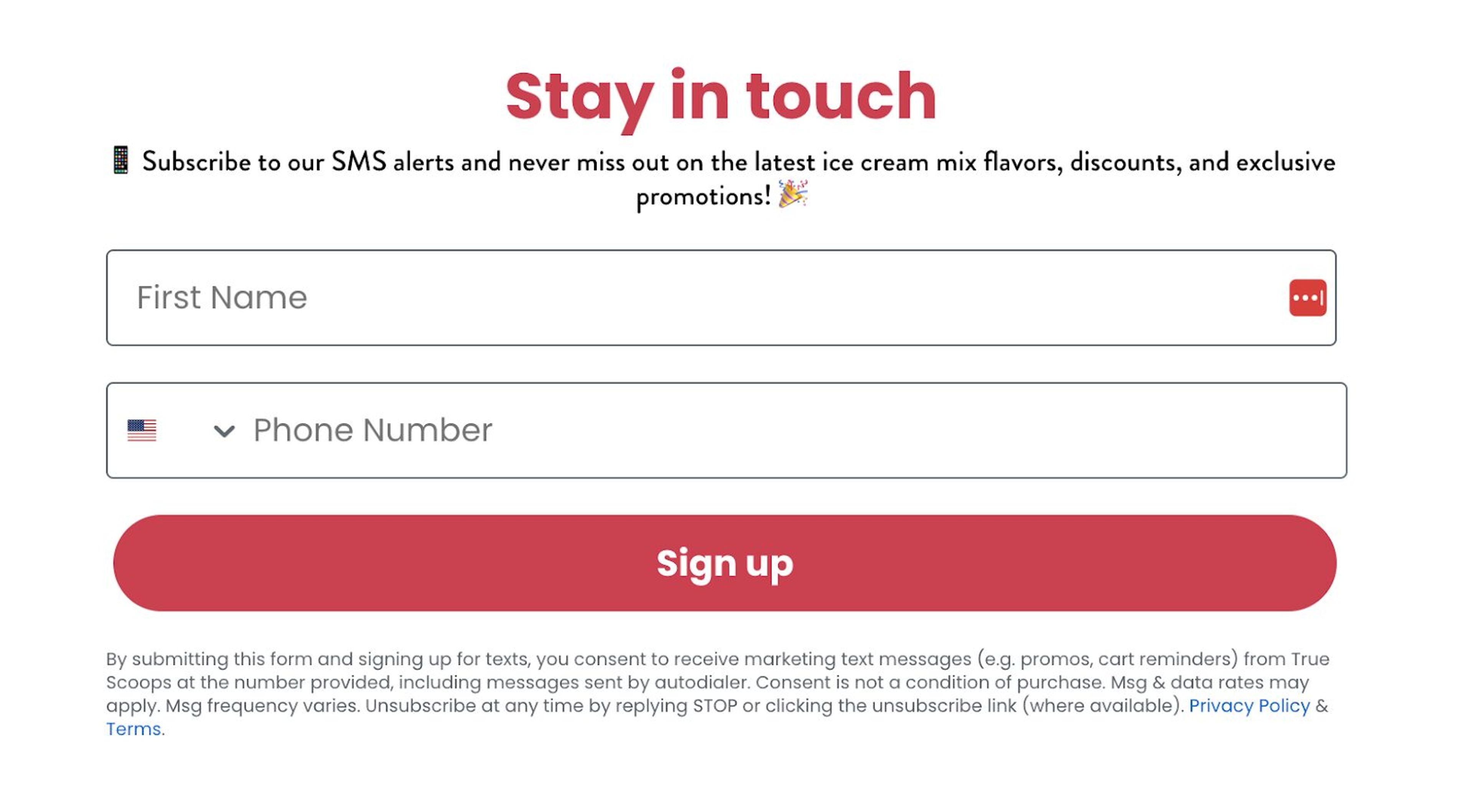 Run exclusive sms campaigns and higlight why receiving sms messages from your business benefits the user.