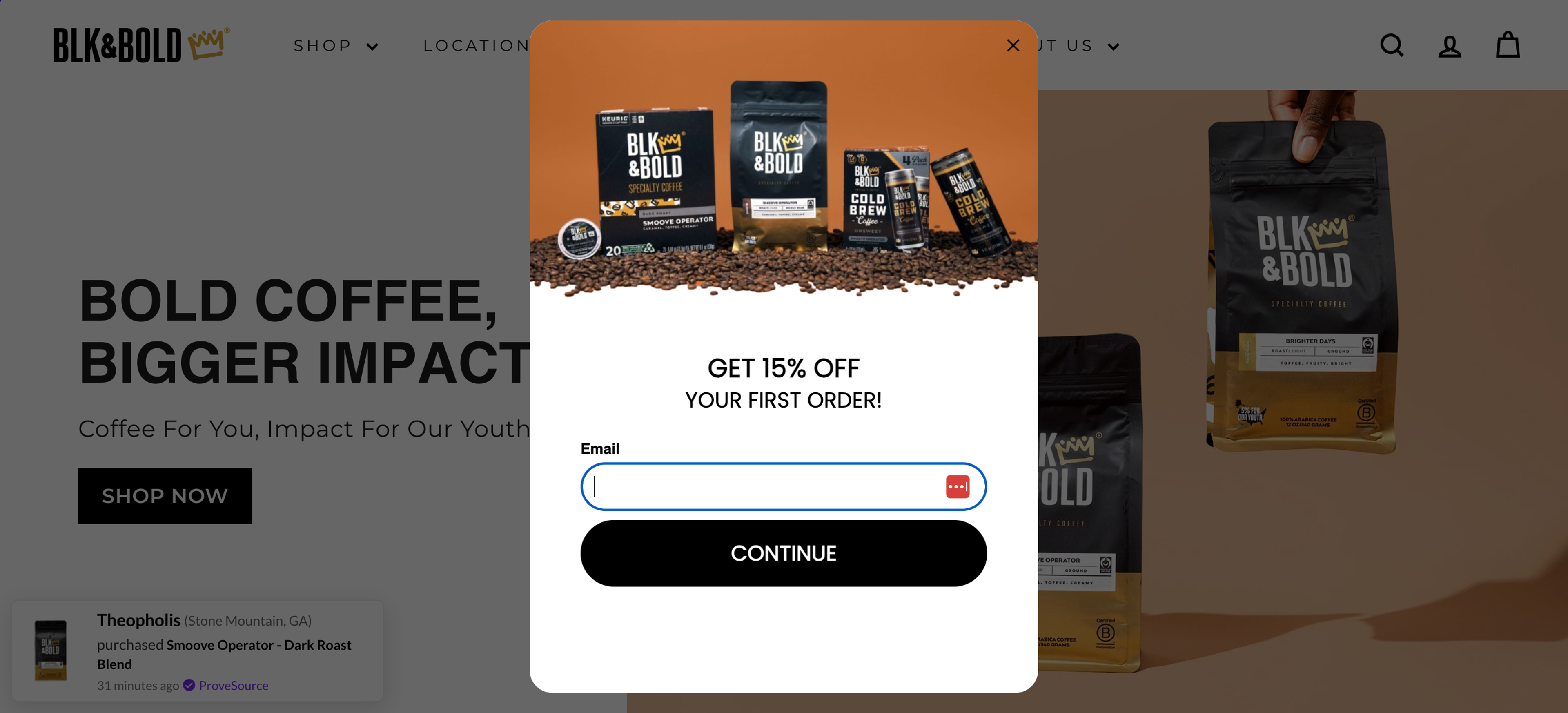 BLK&amp;BOLD sign up form examples the power of teasers.