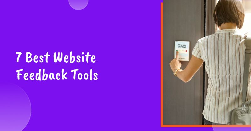7 Best Website Feedback Tools in 2026