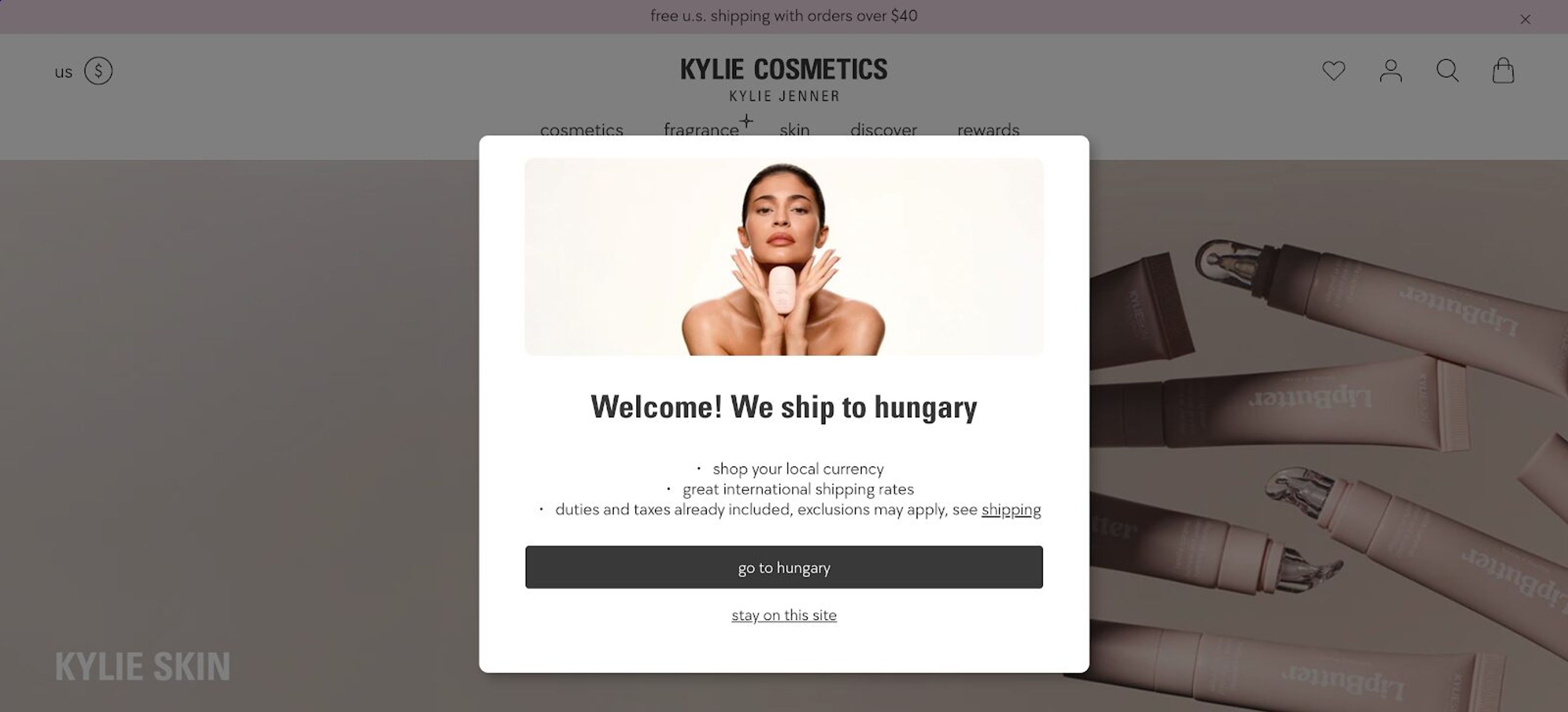 Kylie Skin beautiful popups